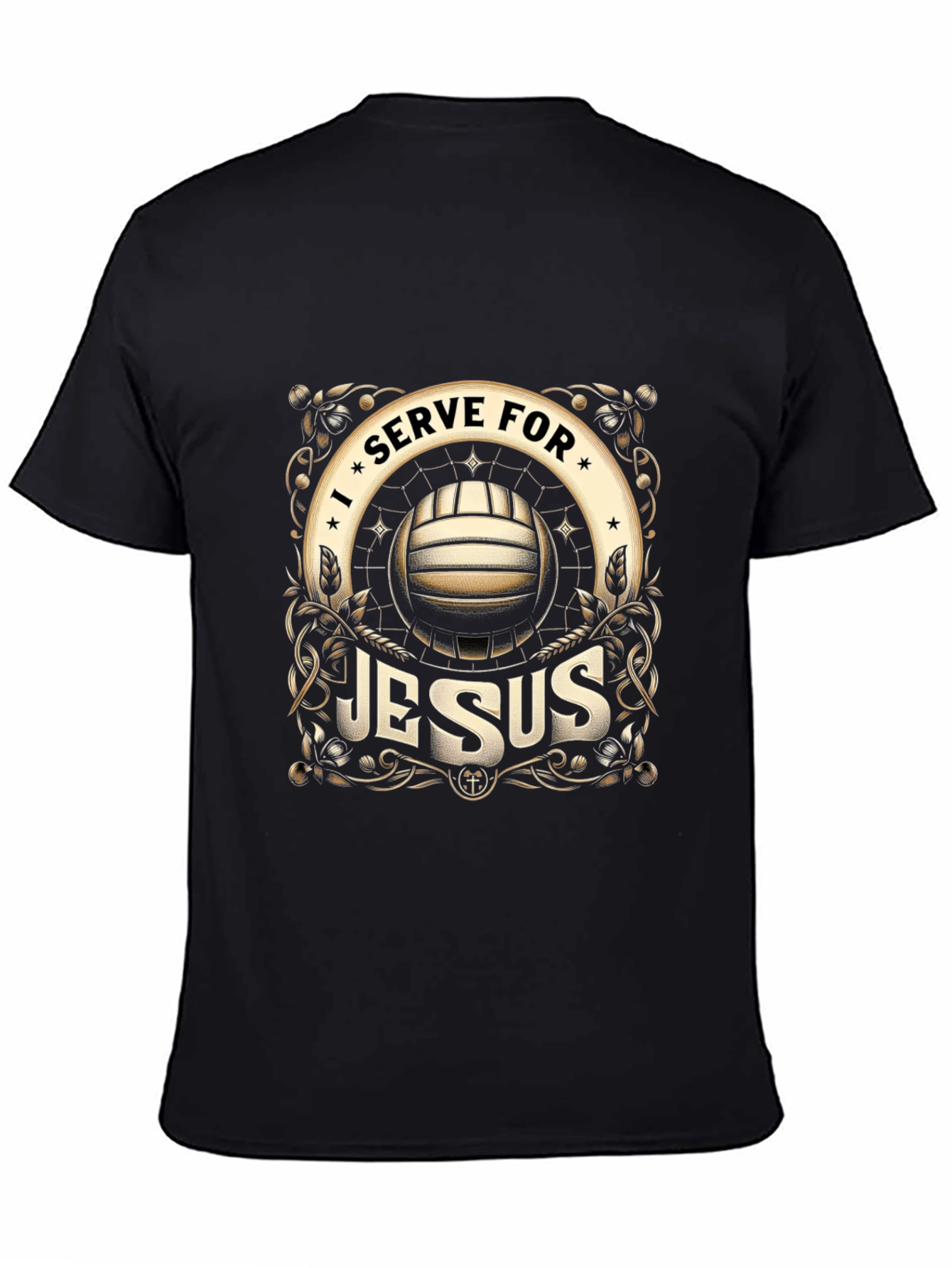 I Serve for Jesus Volleyball Graphic T-Shirt - 4