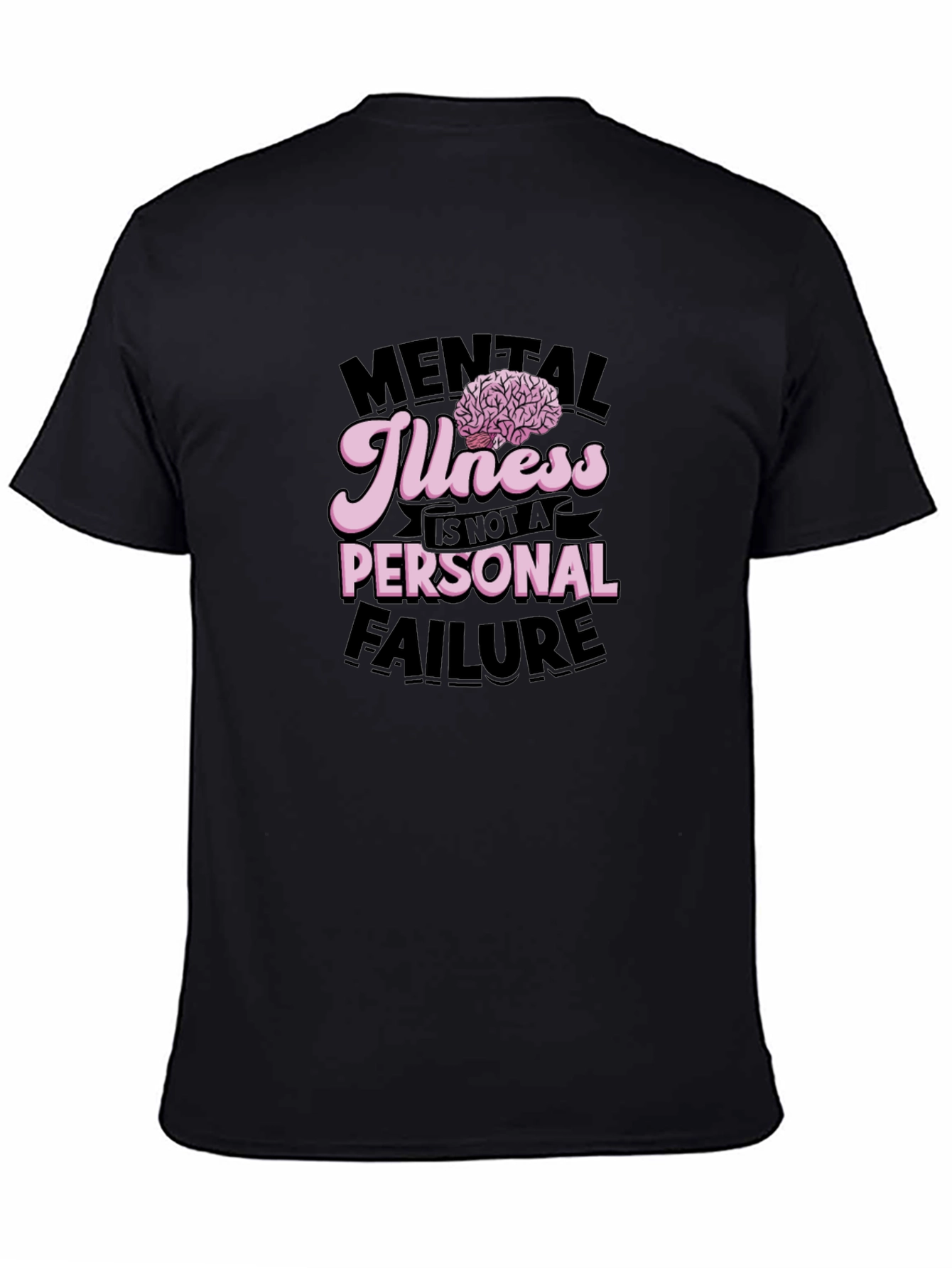 Black Mental Illness Awareness Graphic Tee view 4