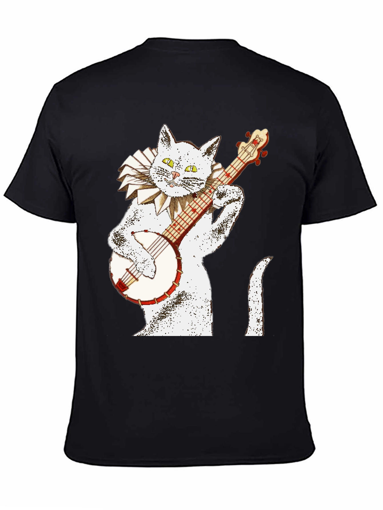 Cat Playing Banjo T-Shirt - 4