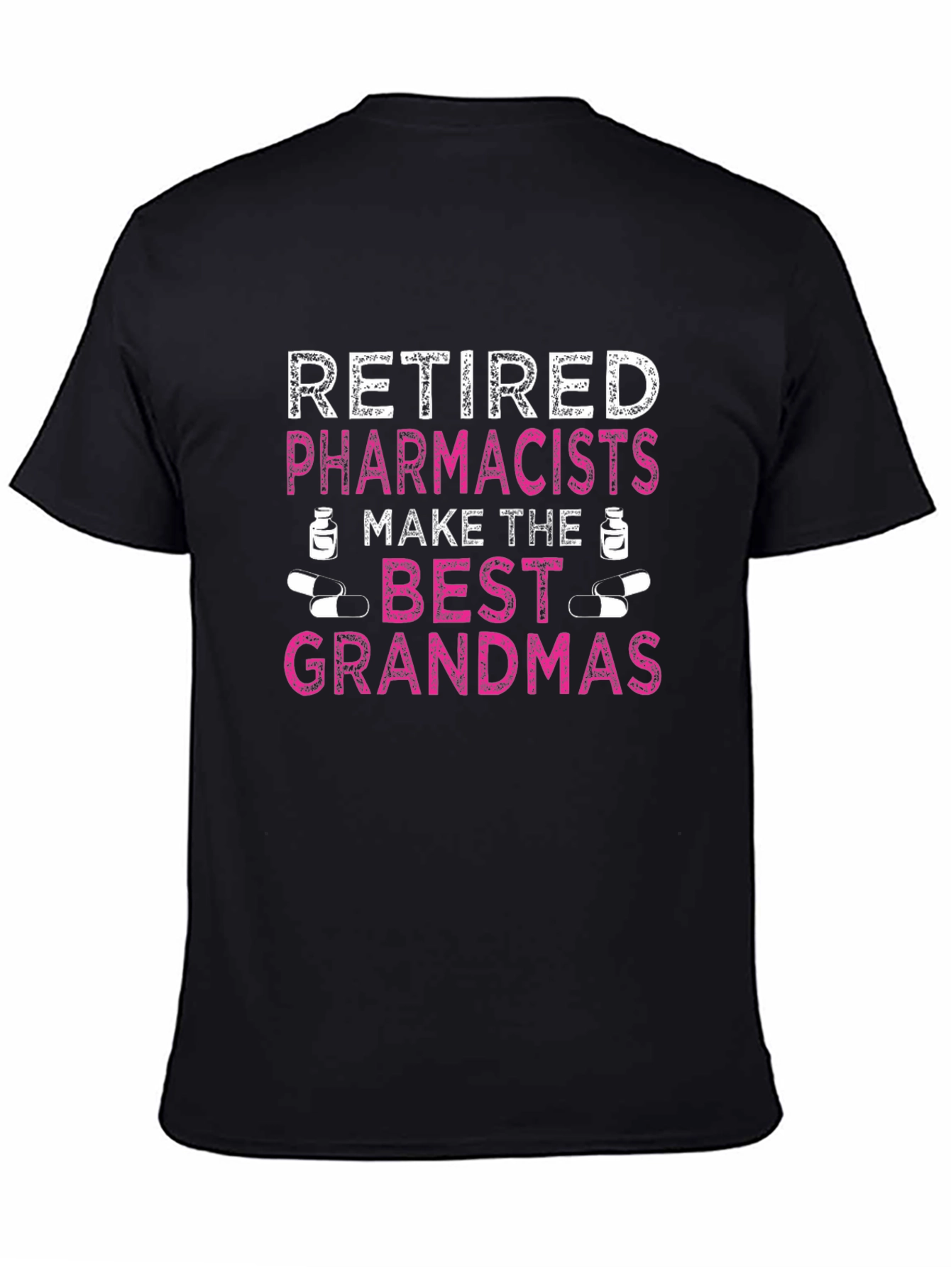 Black Retired Pharmacist Grandma T-Shirt view 4