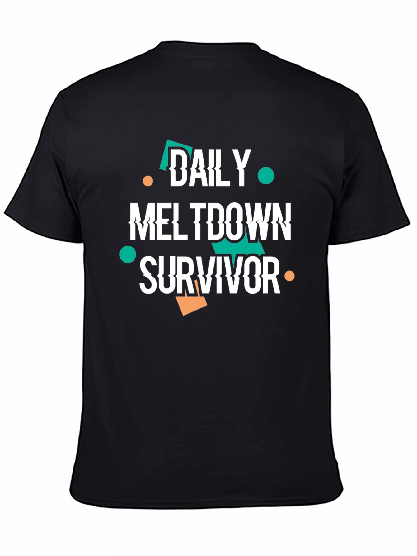 Black Daily Meltdown Survivor Graphic Tee view 4