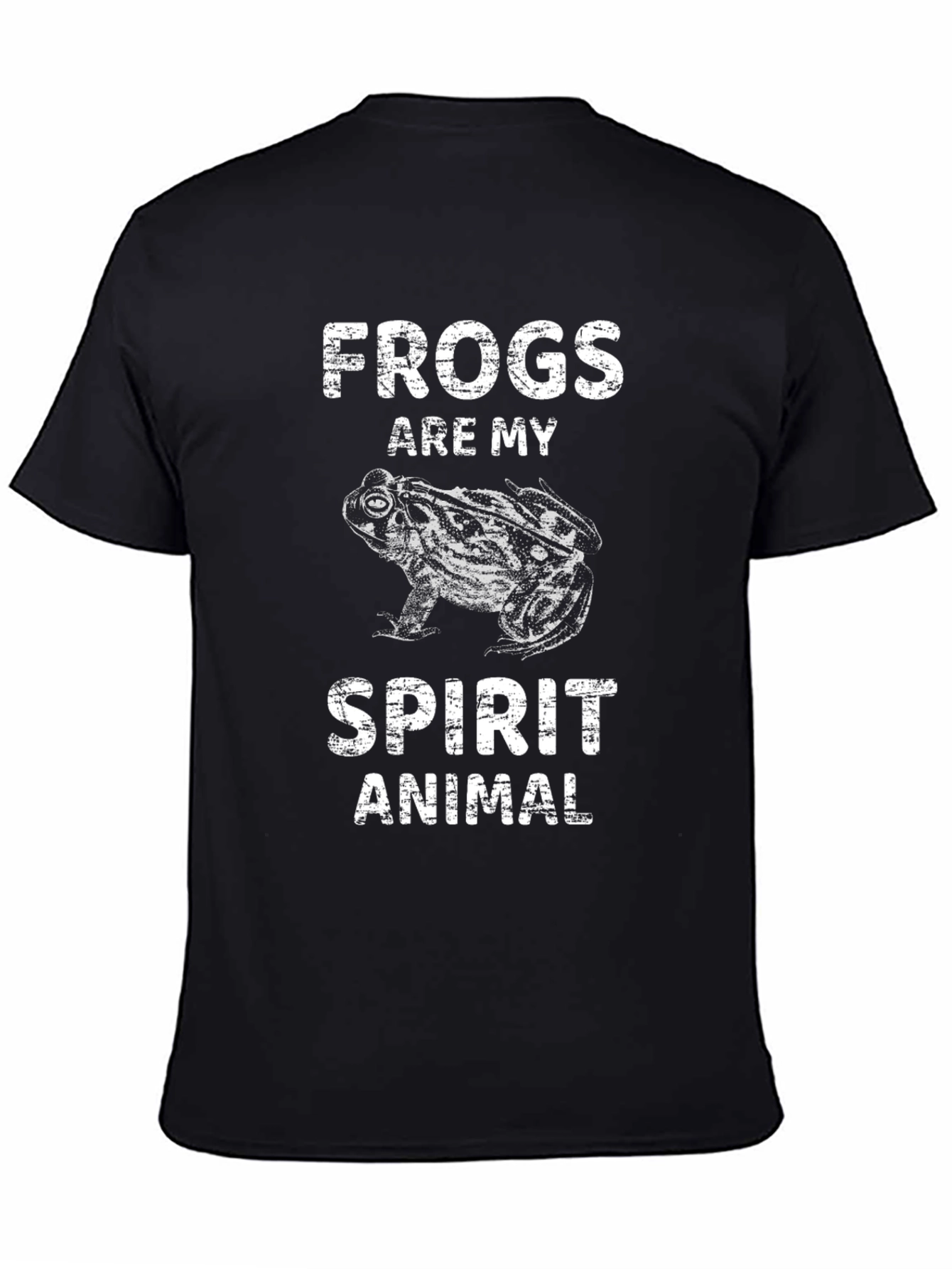 Black Frogs Are My Spirit Animal Graphic Tee - Black view 4