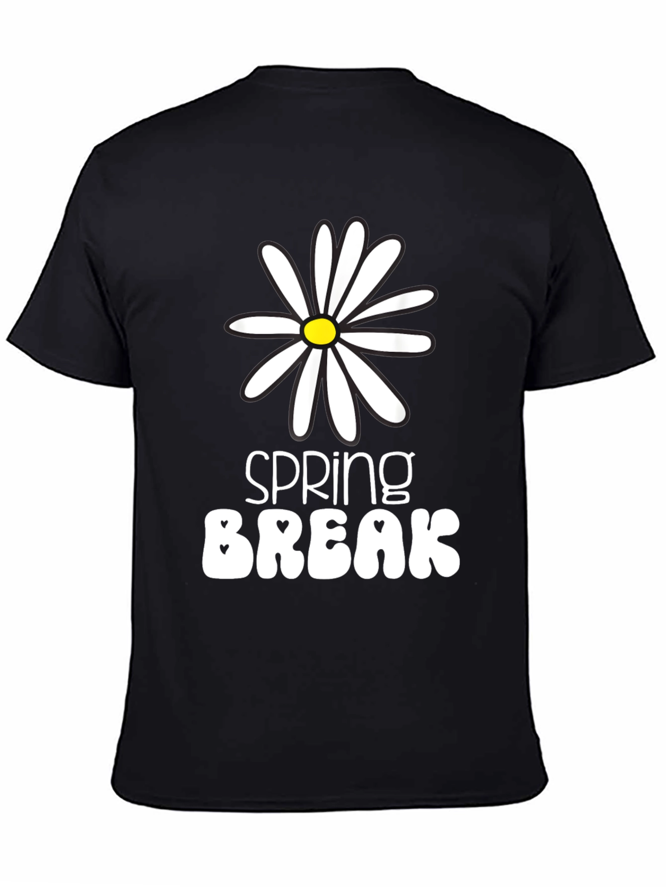 Black Spring Break Daisy Graphic Tee - Unisex view 4