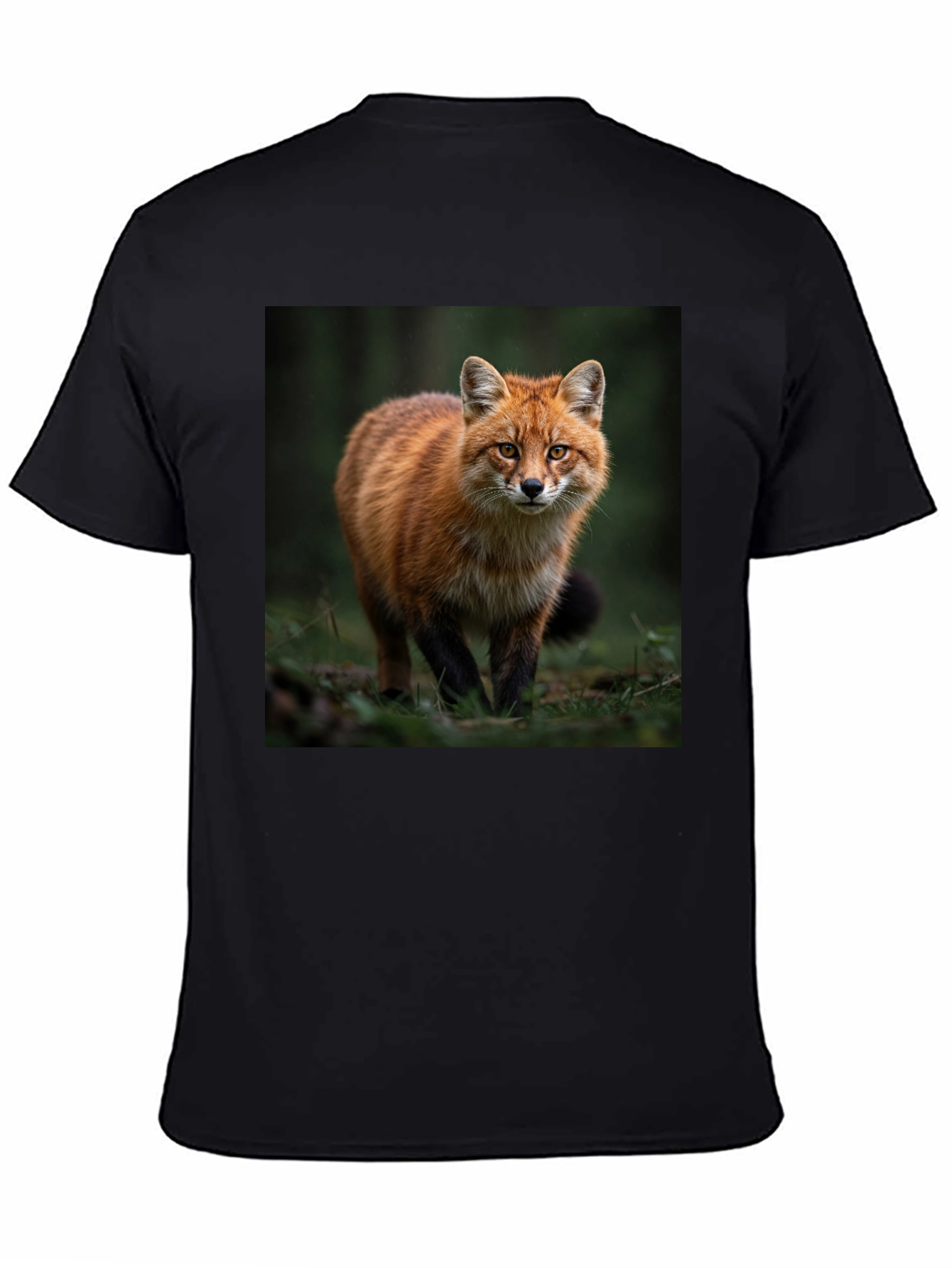 Black Fox Graphic T-Shirt - Nature Lover Tee view 4