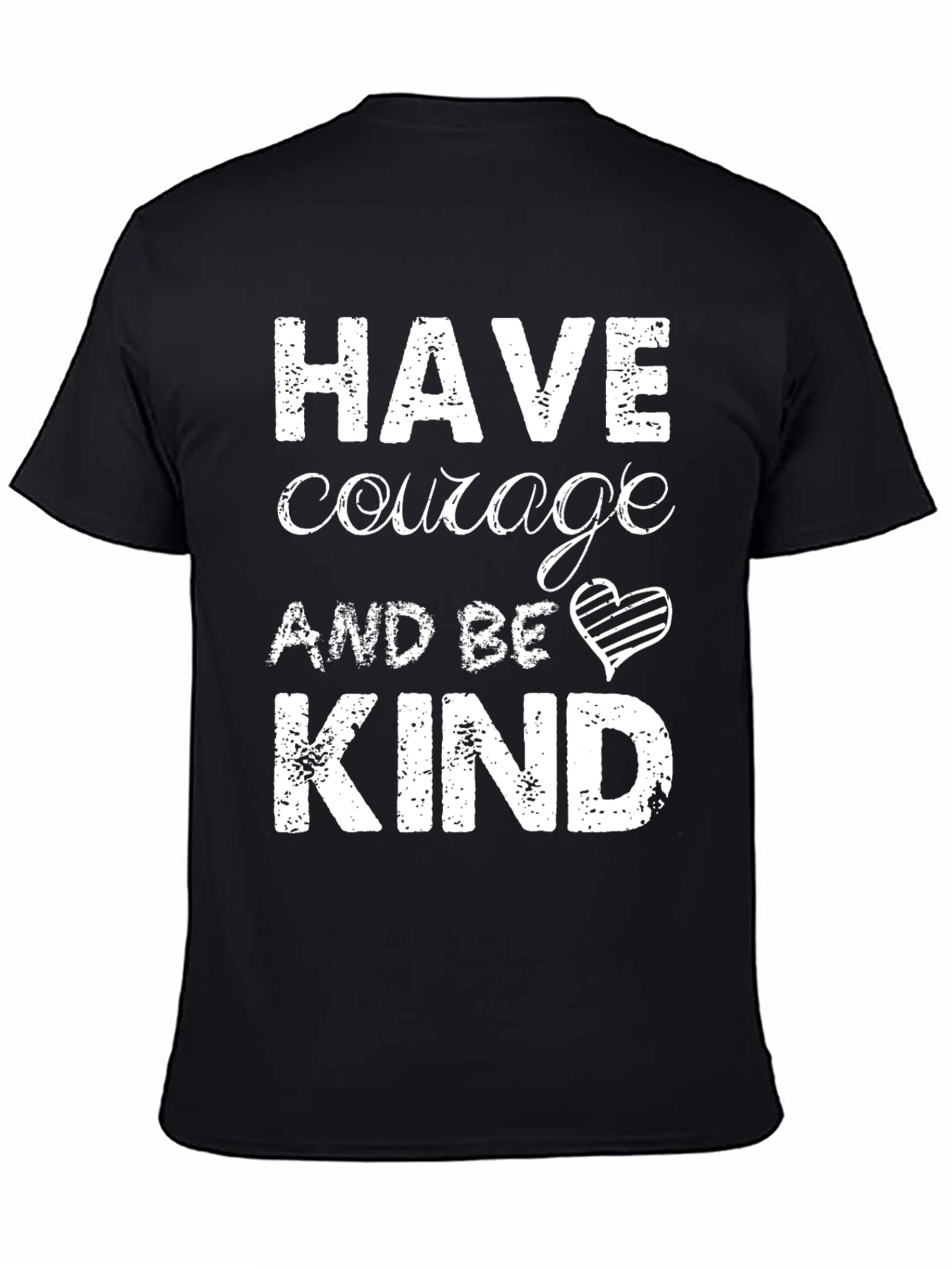 Black Have Courage and Be Kind Graphic Tee view 4