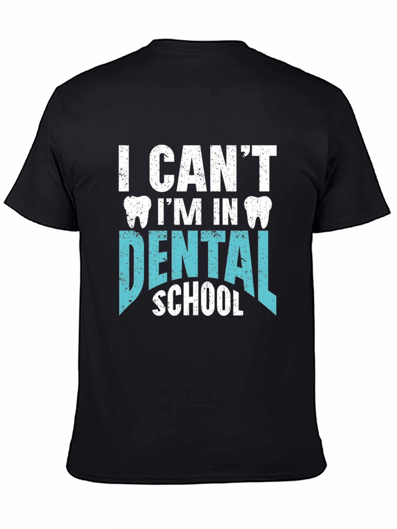 Black Dental School Tee - Funny Student Shirt view 4