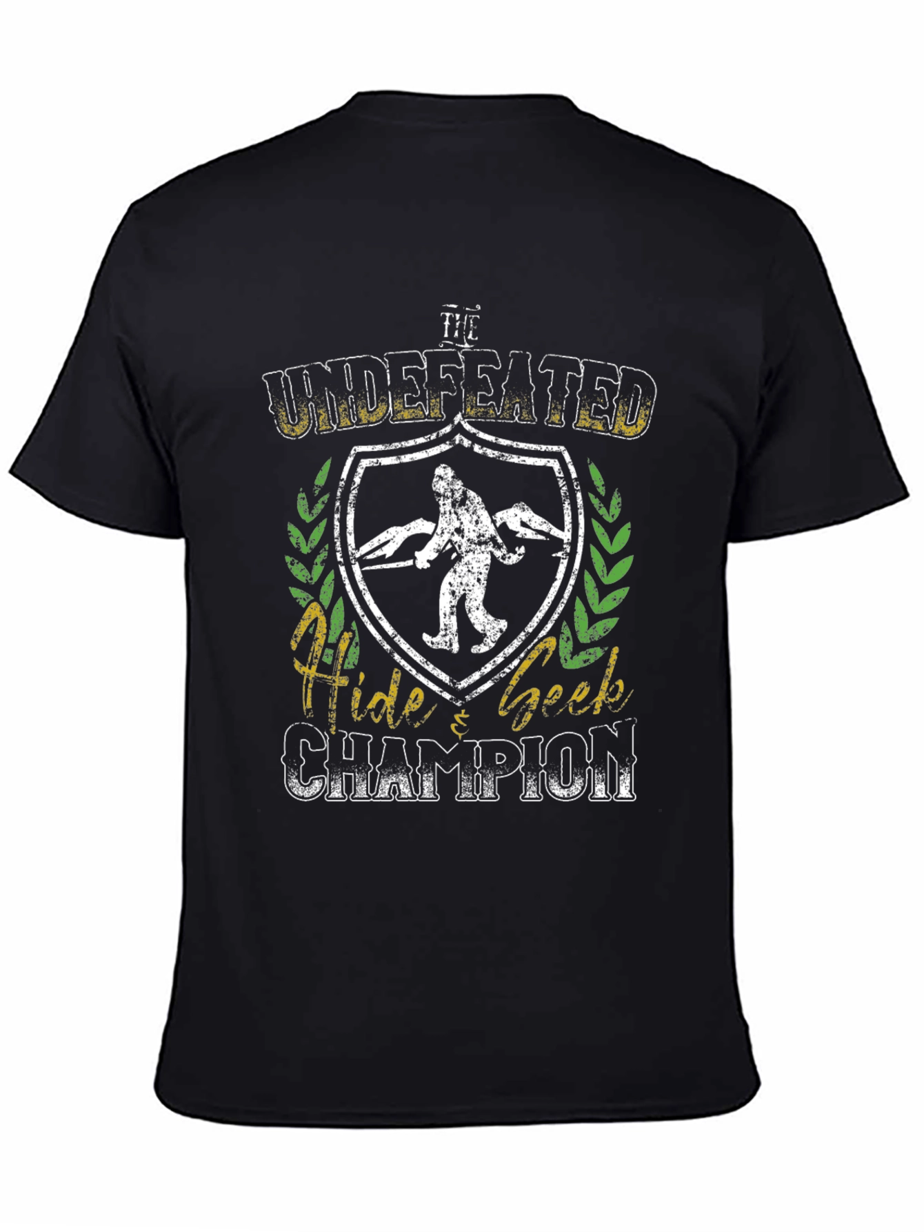 Black Undefeated Hide & Seek Champion T-Shirt view 4