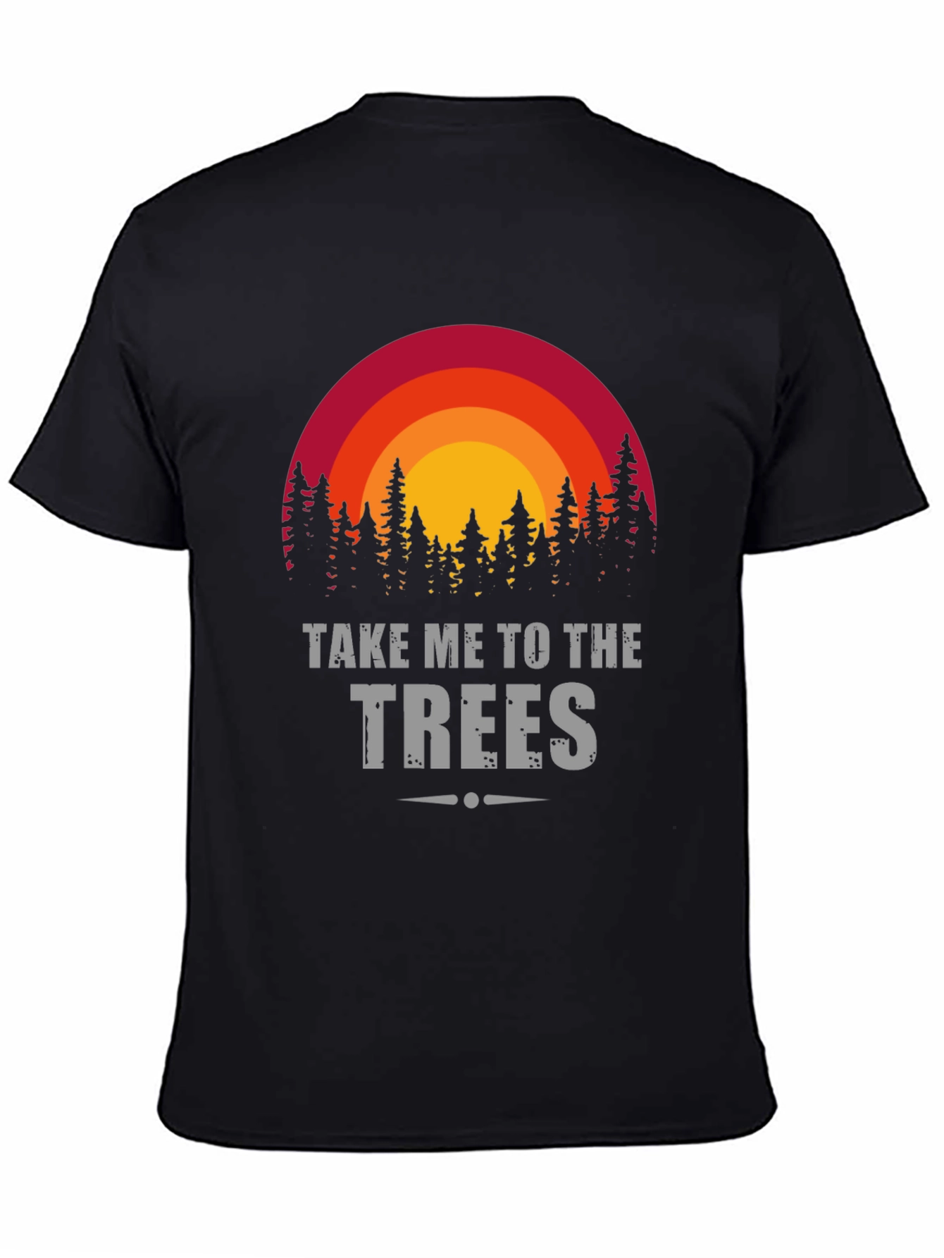 Black Take Me To The Trees Graphic Tee view 4