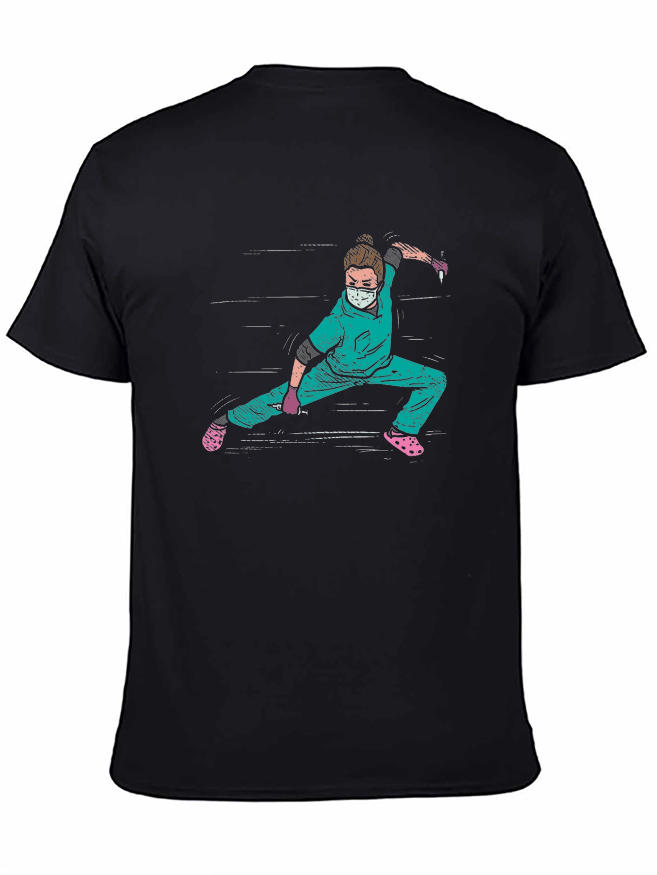 Nurse Ninja Graphic Tee - Unique Medical Hero Design - 4