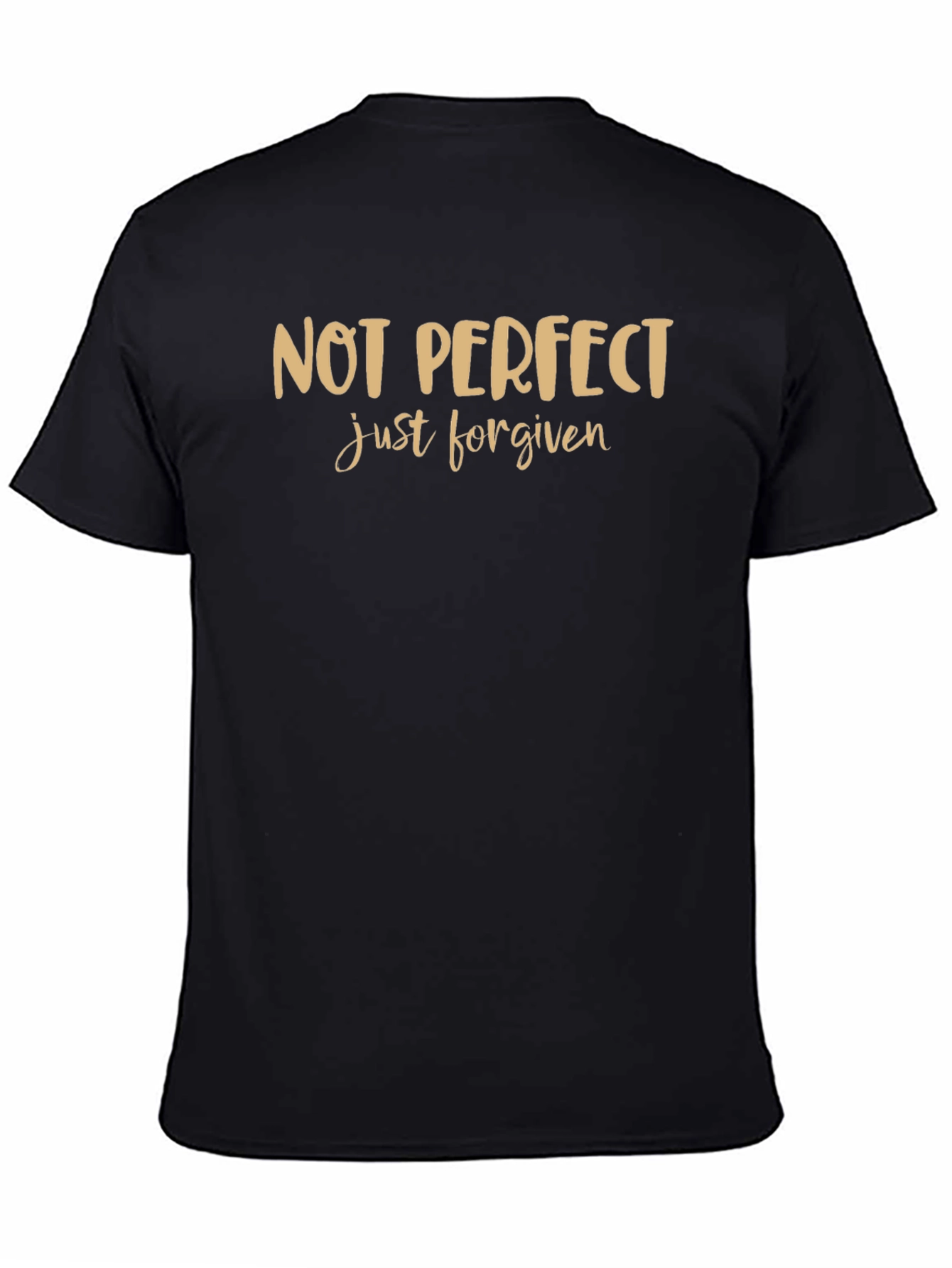 Black Not Perfect Just Forgiven Graphic Tee view 4
