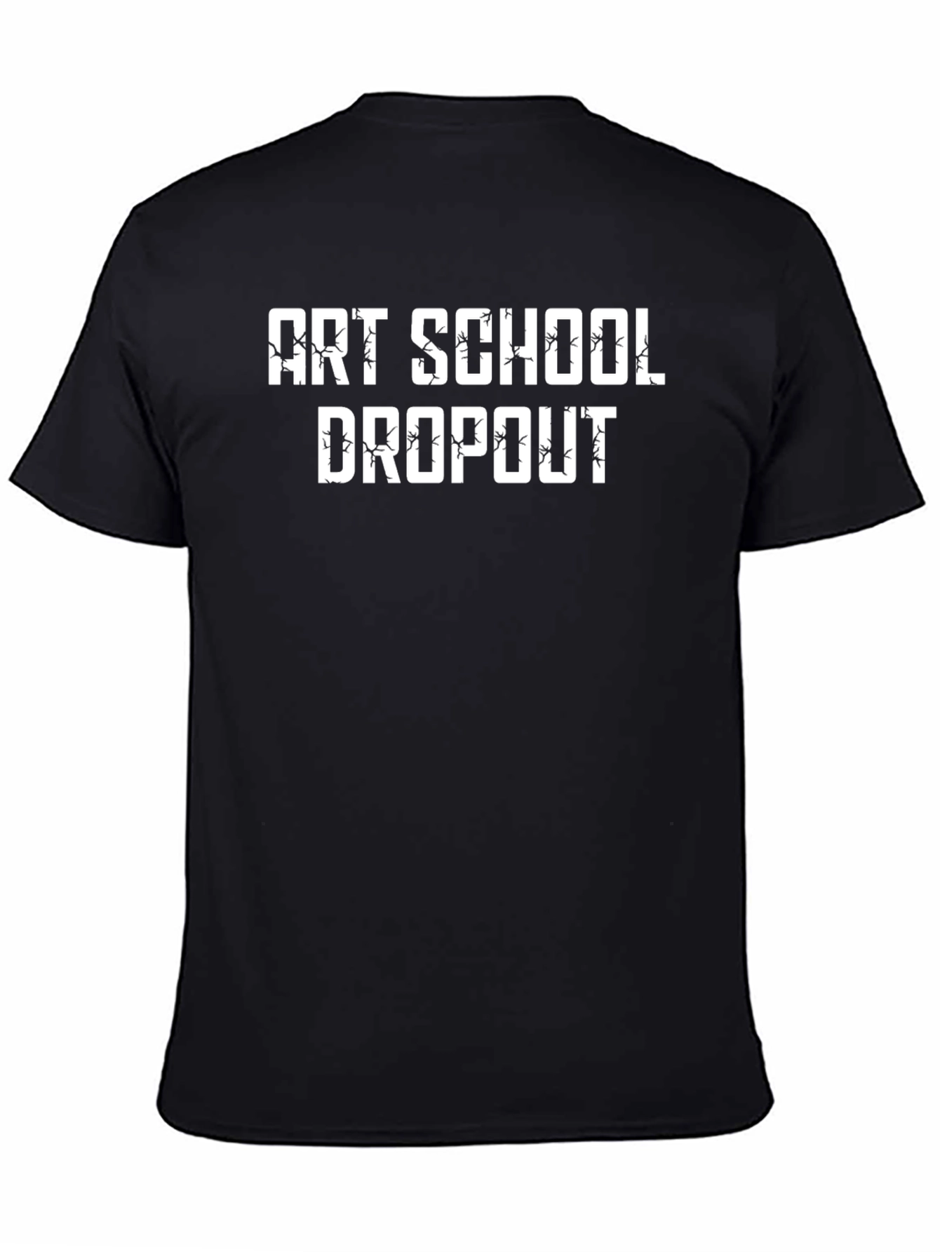 Black Art School Dropout Graphic Tee - Black Cotton view 4