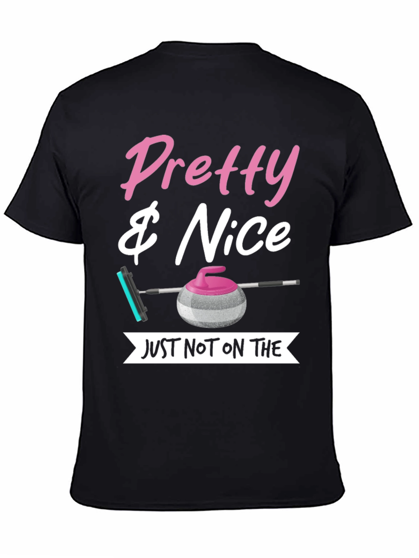 Black Pretty & Nice Curling T-Shirt view 4