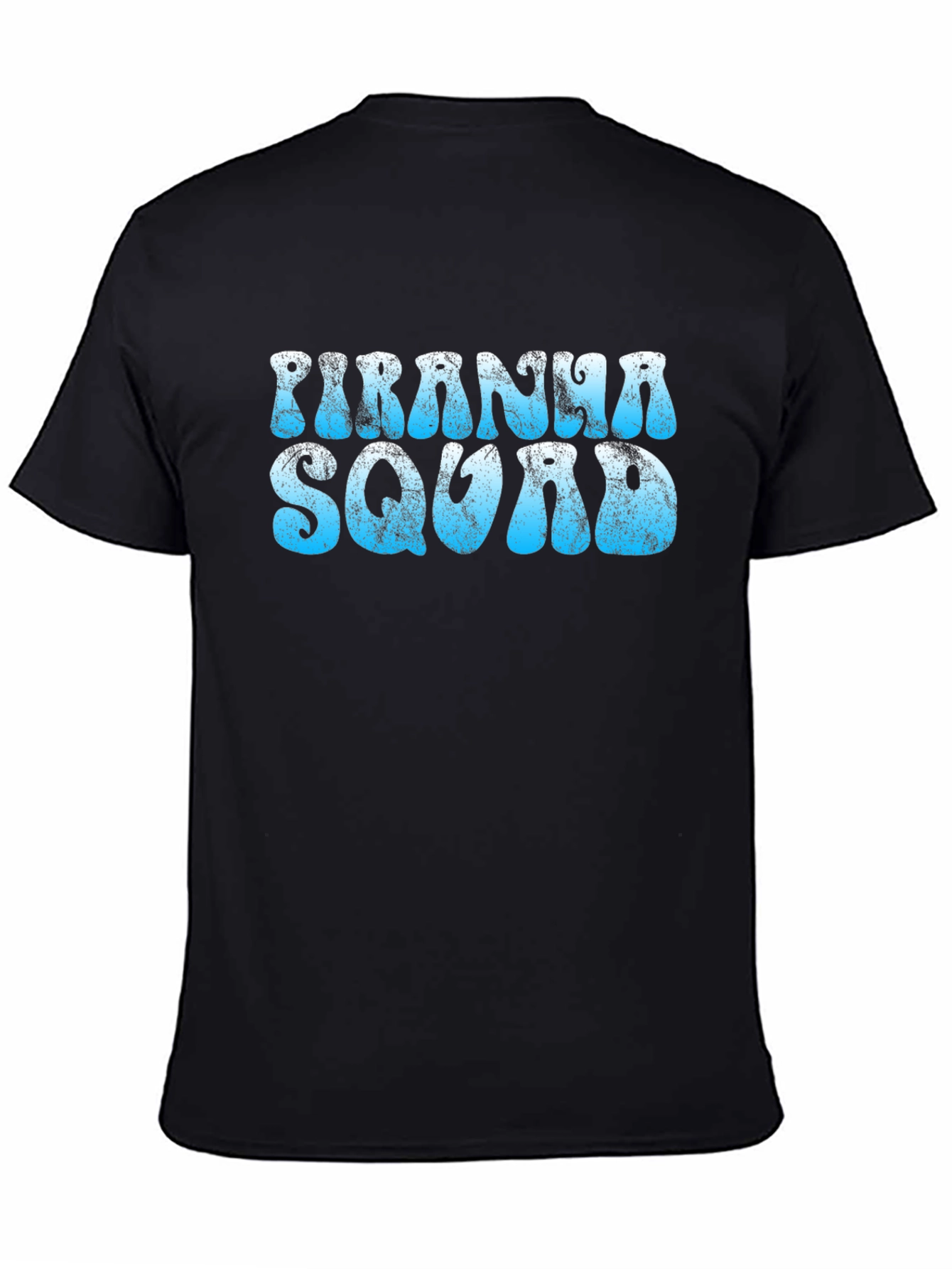 Black Piranha Squad Black Graphic Tee view 4
