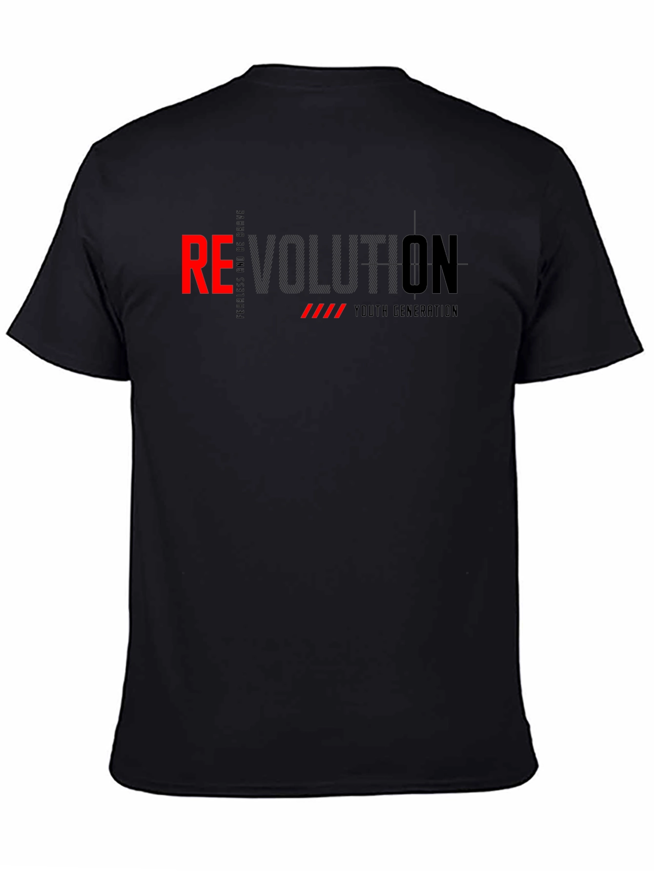 Black Revolution Graphic Print Men's T-Shirt view 4