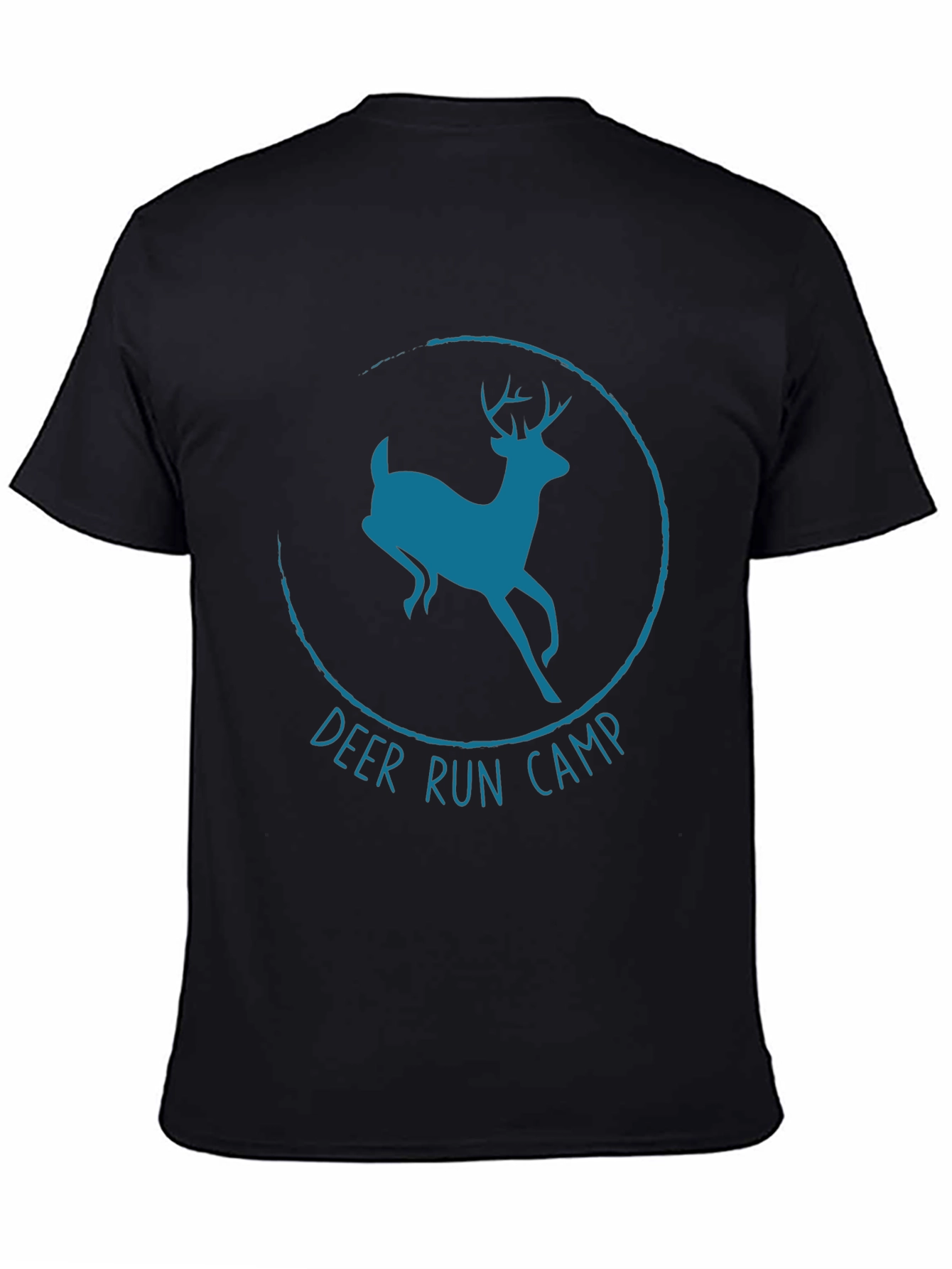 Black Deer Run Camp T-Shirt - Black view 4