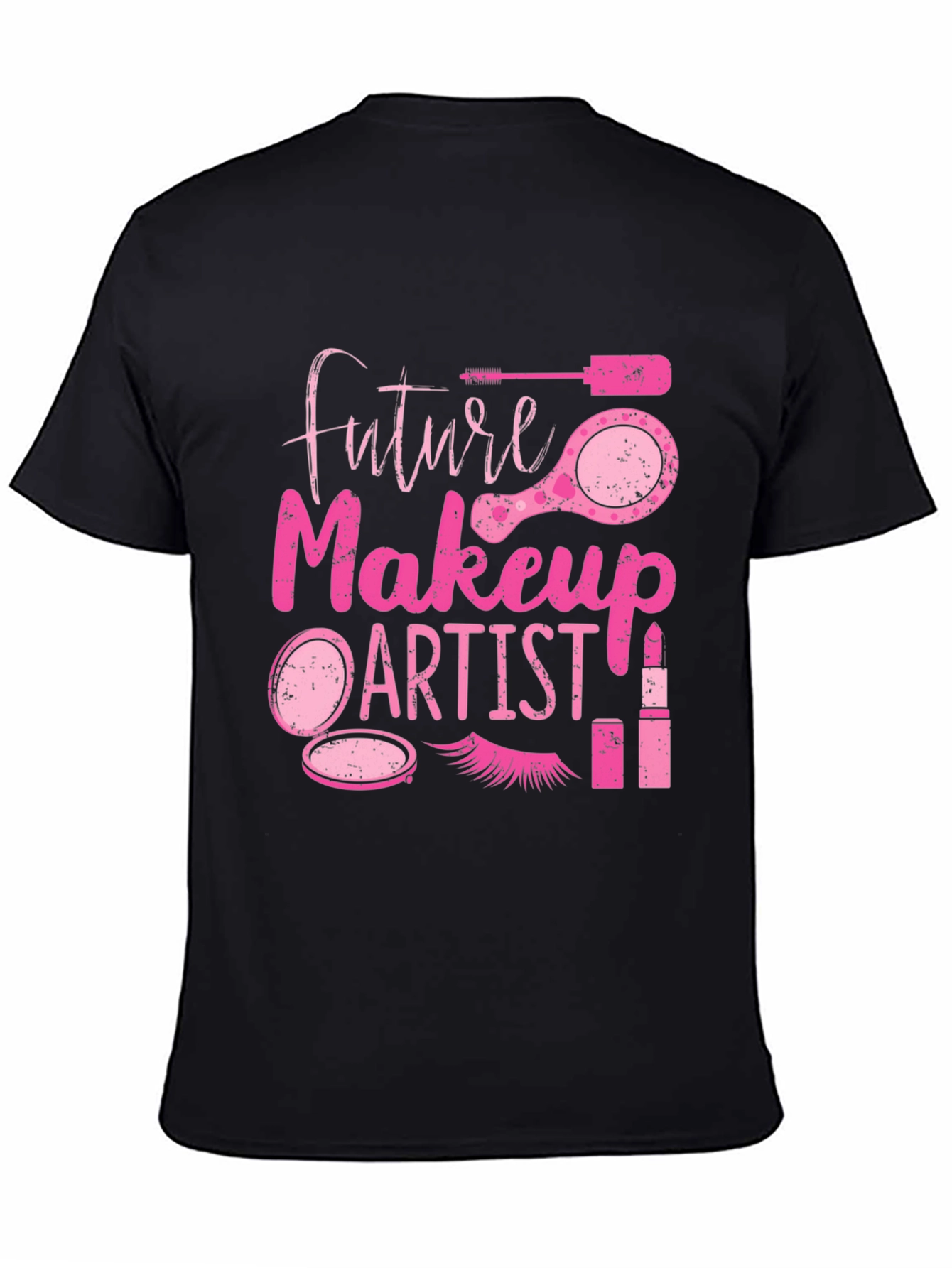 Black Future Makeup Artist T-Shirt - Beauty Fashion view 4