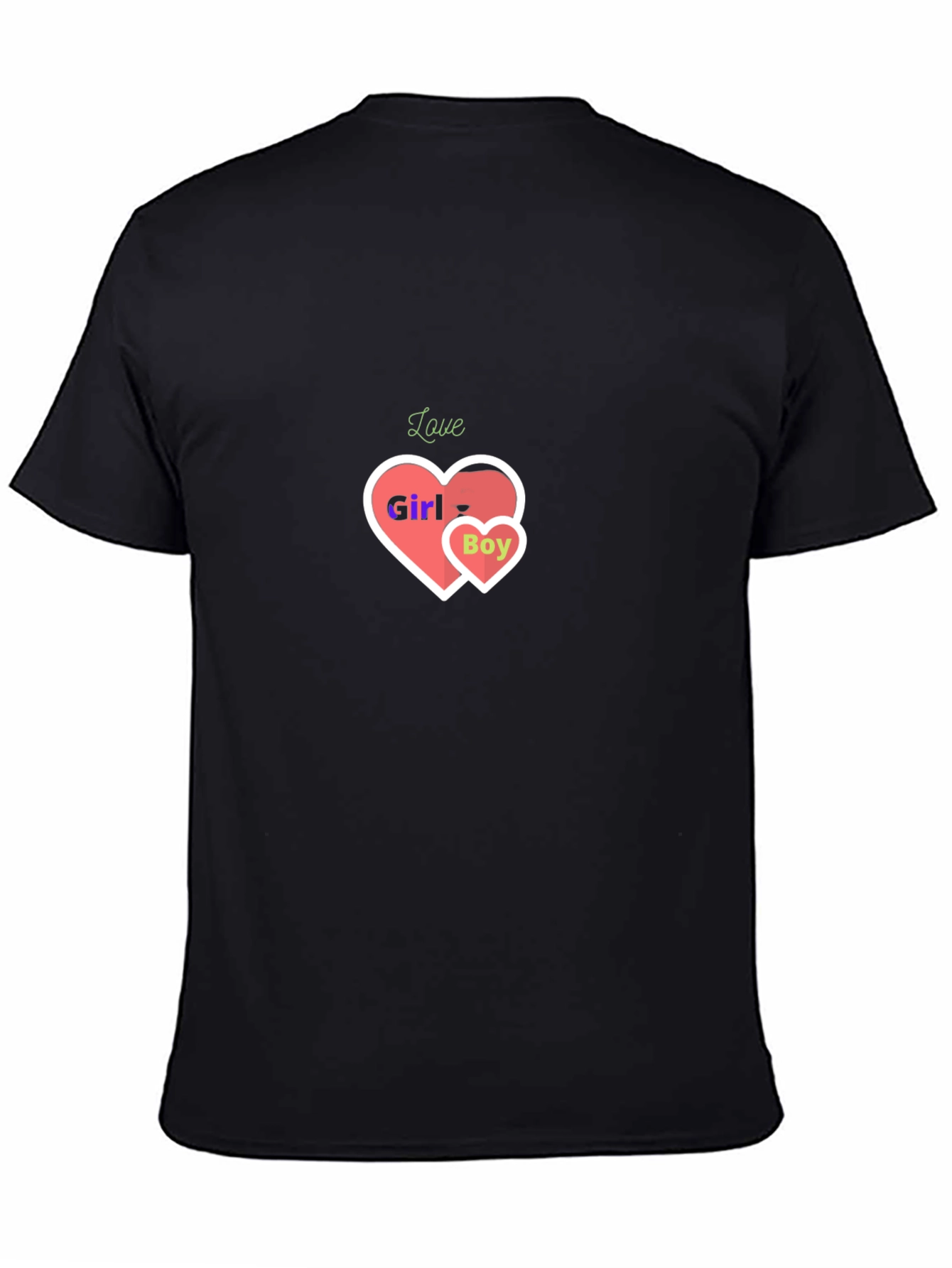 Black Love Girl & Boy Graphic Tee view 4