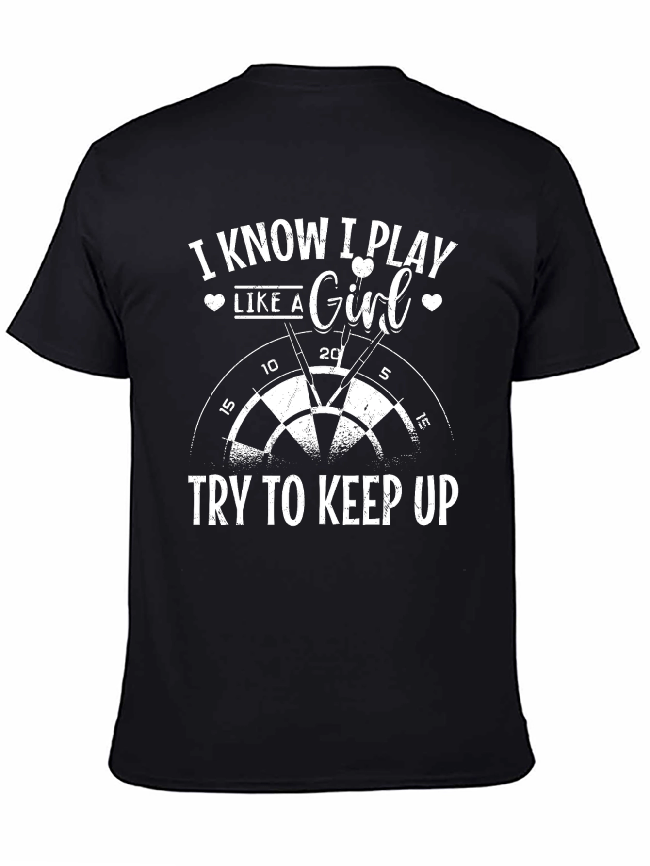 Black I Know I Play Like A Girl T-Shirt view 4