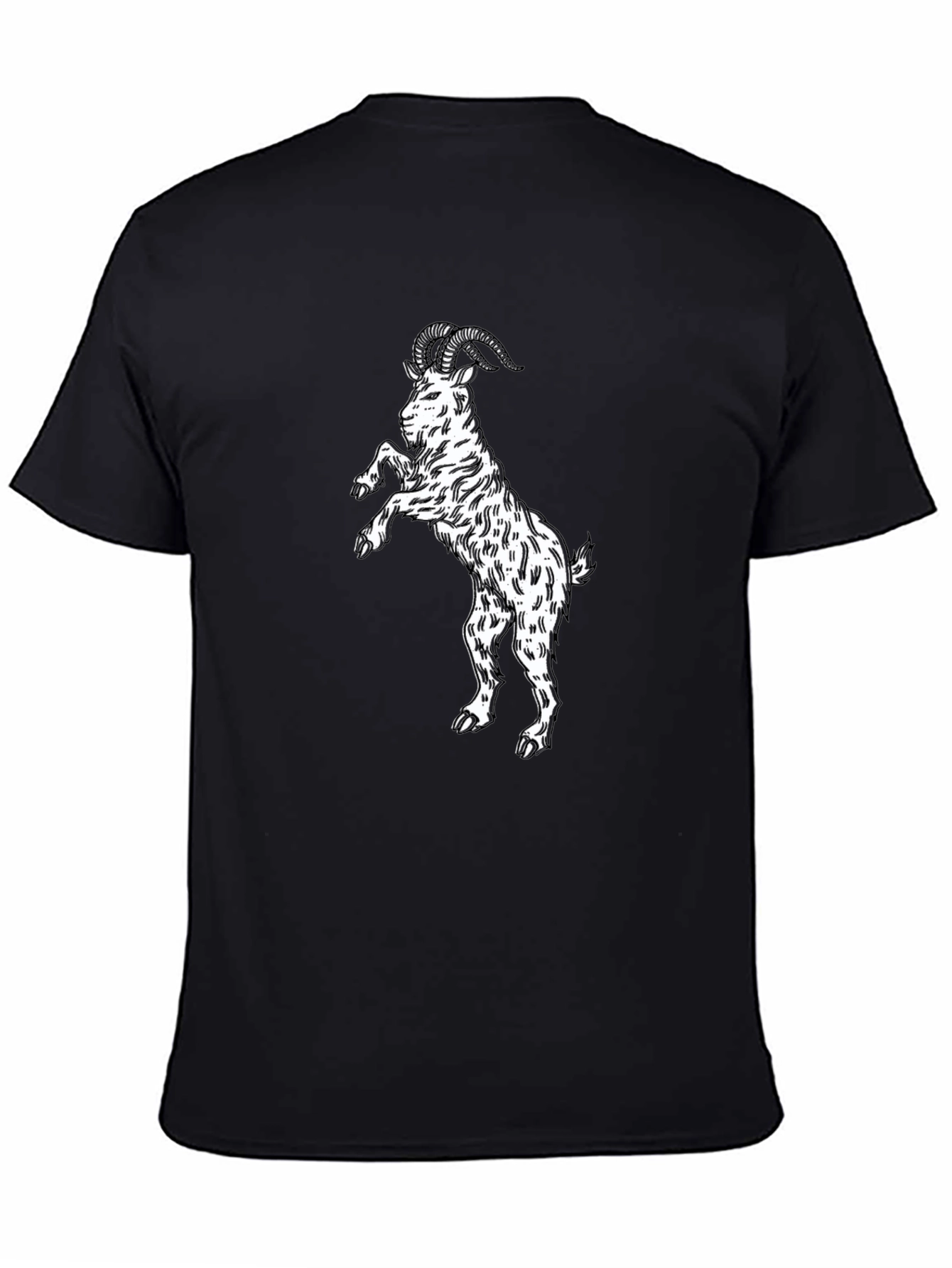 Black Black Goat Graphic Tee - Stand Out Style view 4