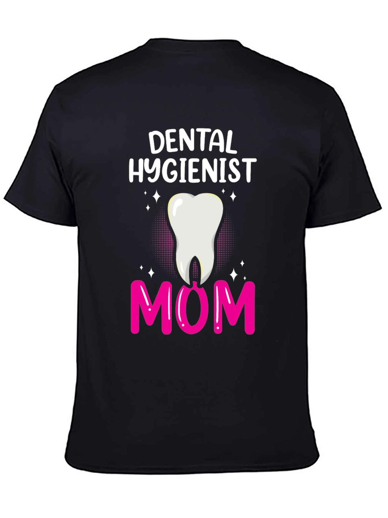 Black Dental Hygienist Mom T-Shirt view 4