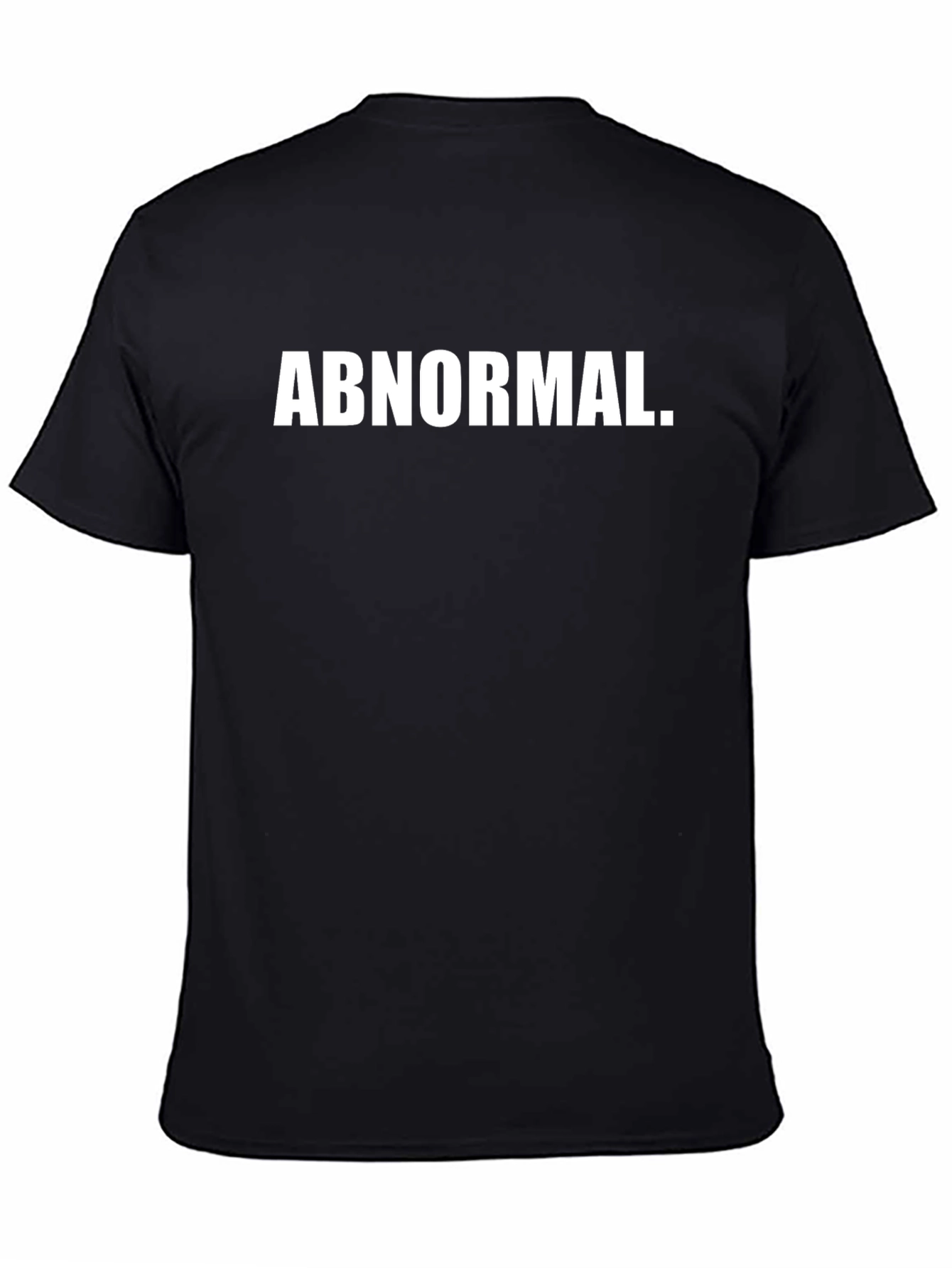 Black Abnormal Graphic Tee - Mens Black Casual T-Shirt view 4