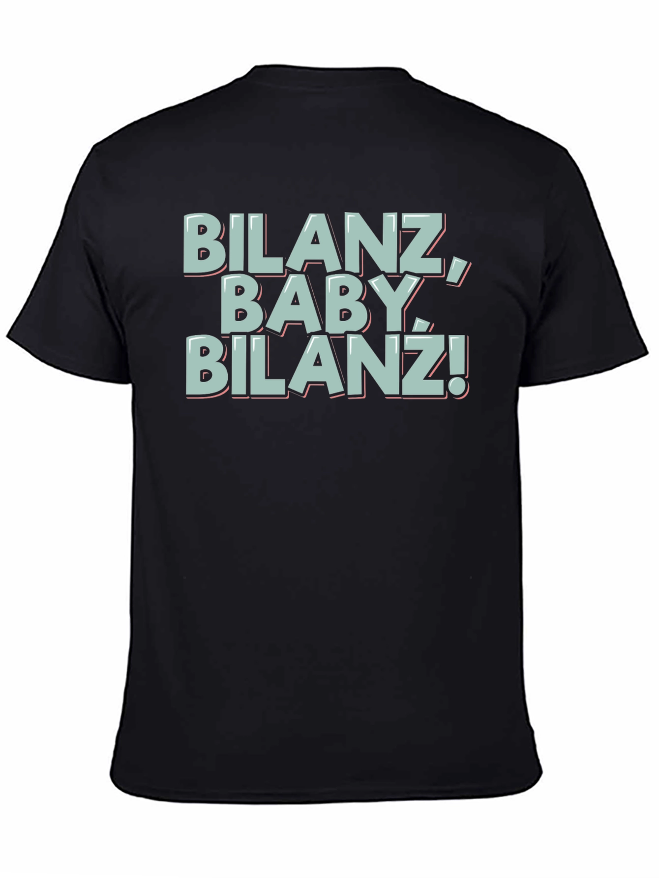 Black Bilanz Baby Bilanz! Black Graphic T-Shirt view 4
