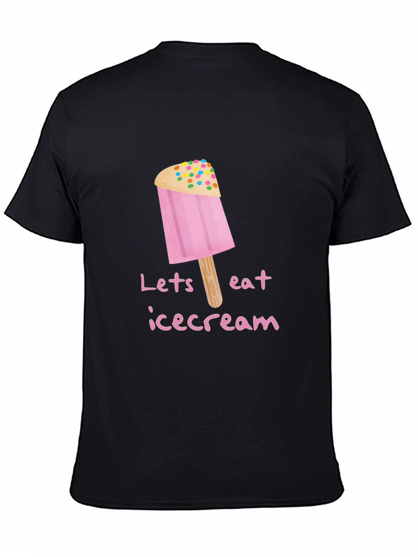 Black Ice Cream Popsicle Graphic Tee view 4