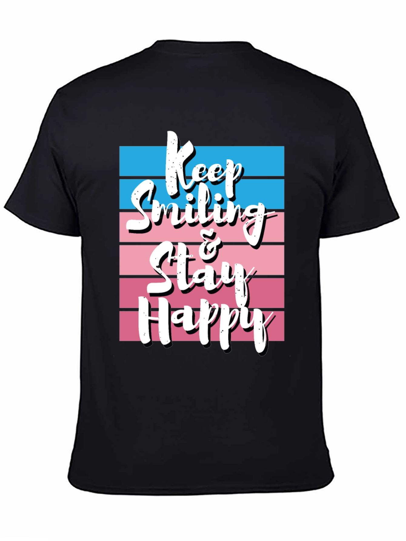 Black Keep Smiling T-Shirt view 4