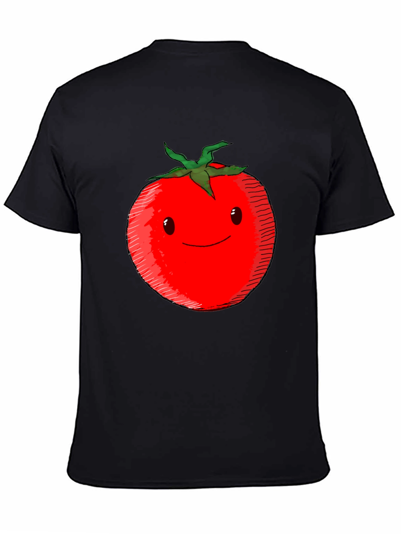 Black Tomato Graphic Tee - Cute & Comfy Unisex T-Shirt view 4