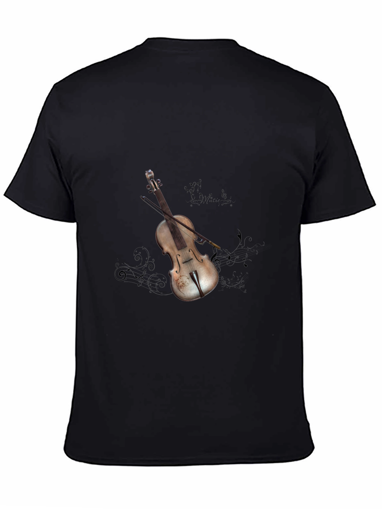 Black Violin Graphic Tee - Stylish Music Lover's Shirt view 4