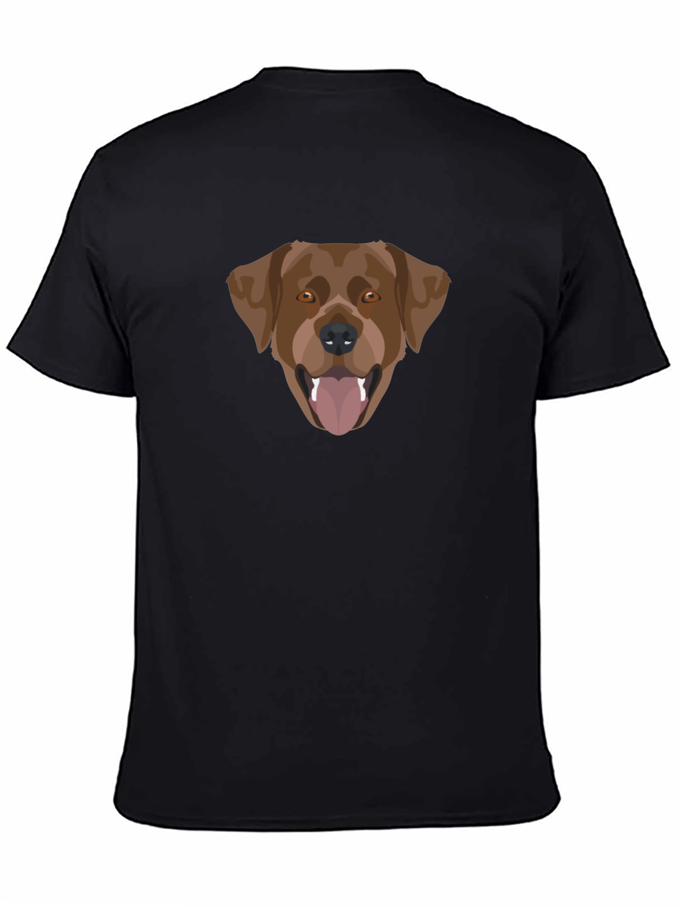 Black Dog Graphic Tee - Black Cotton Blend view 4