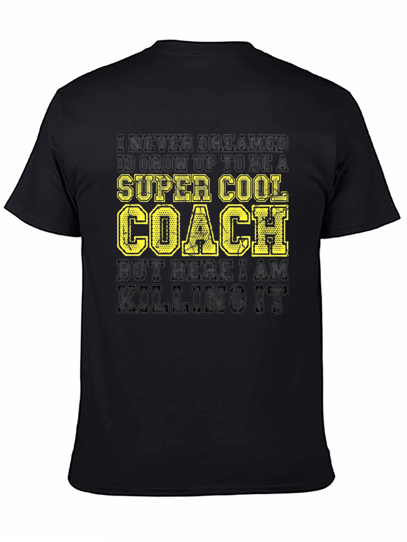 Black Super Cool Coach Black T-Shirt view 4