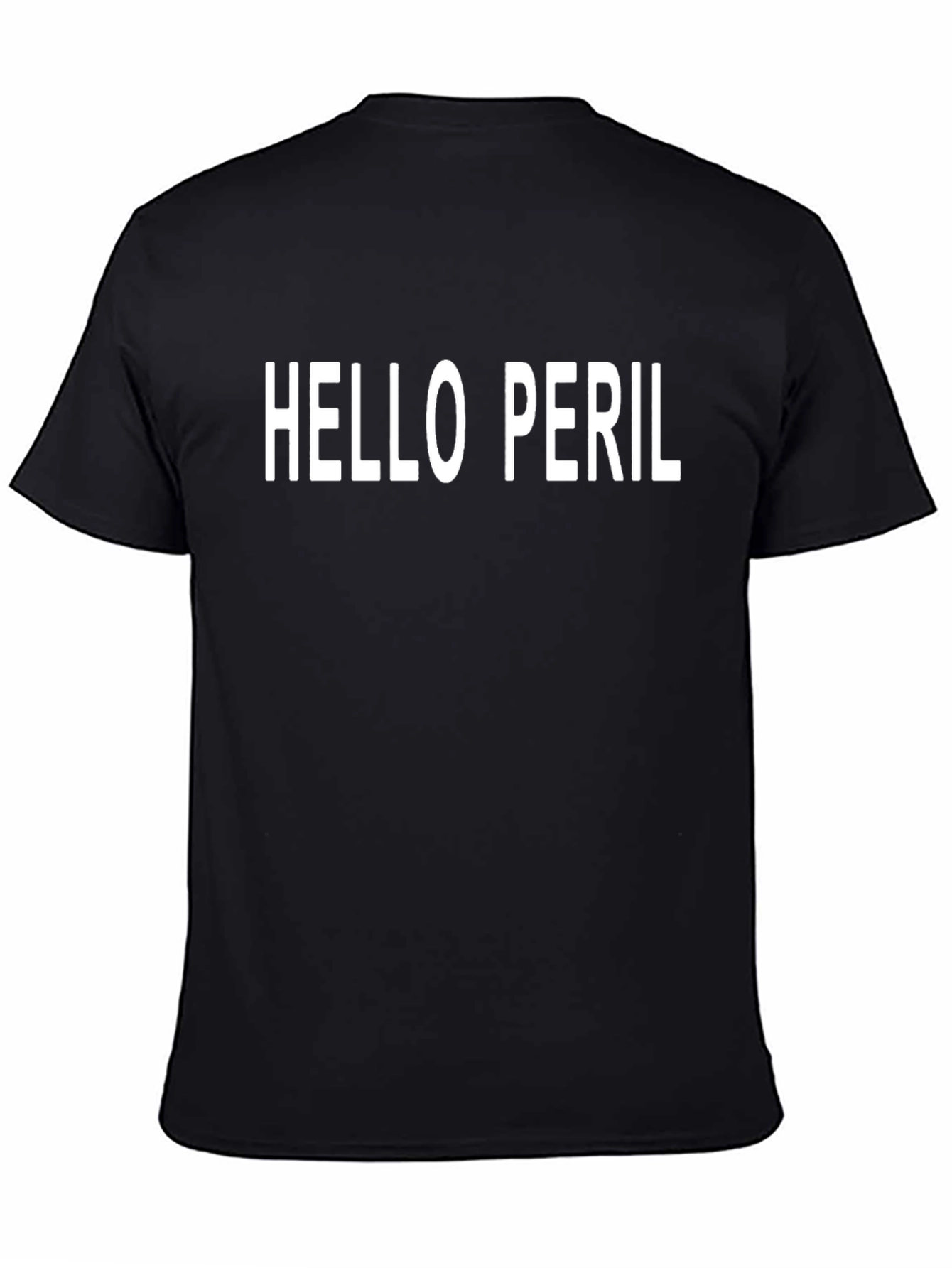 Black Hello Peril Graphic Tee - Classic Black T-Shirt view 4