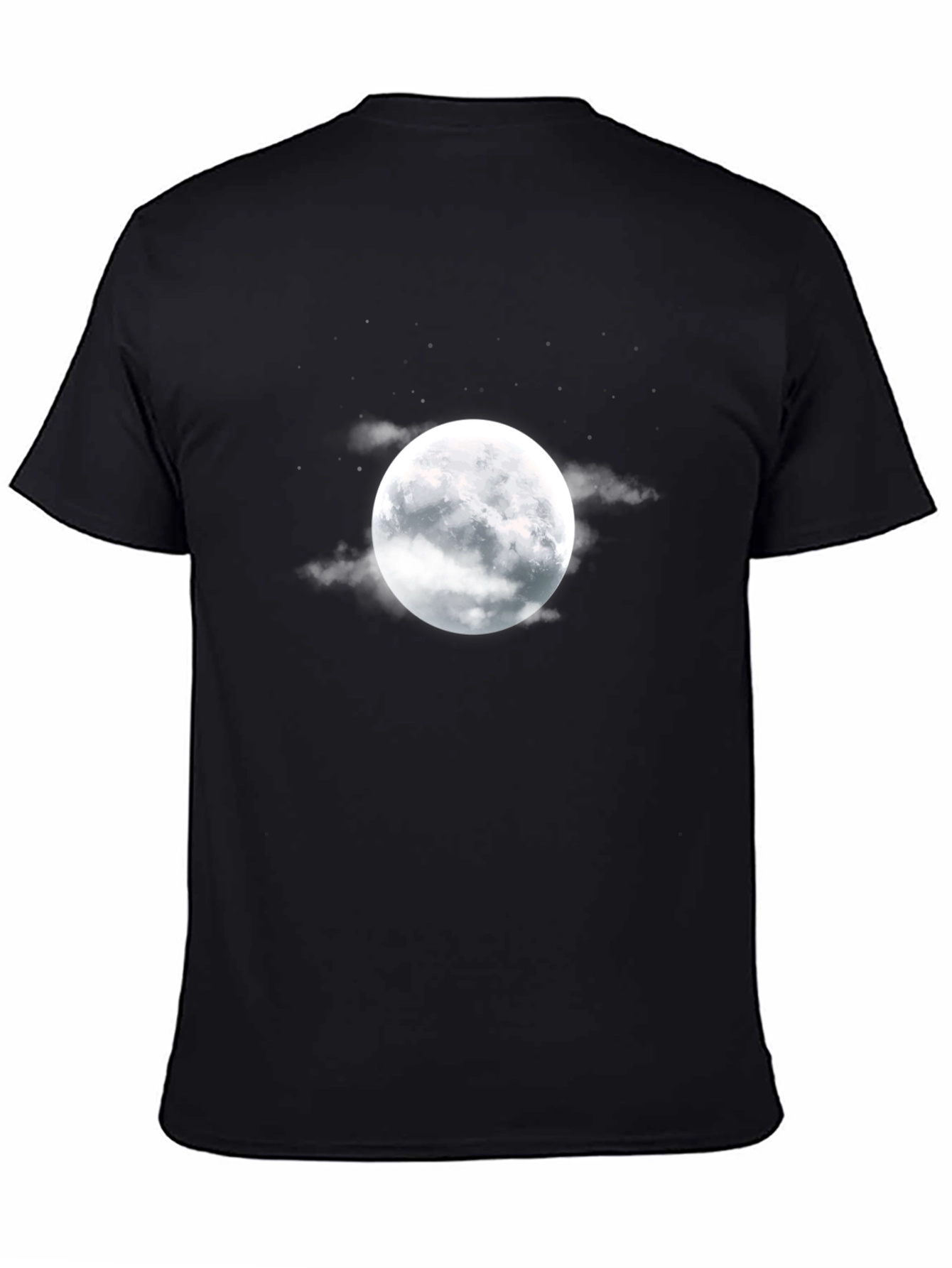 Black Moon Graphic Black T-Shirt view 4