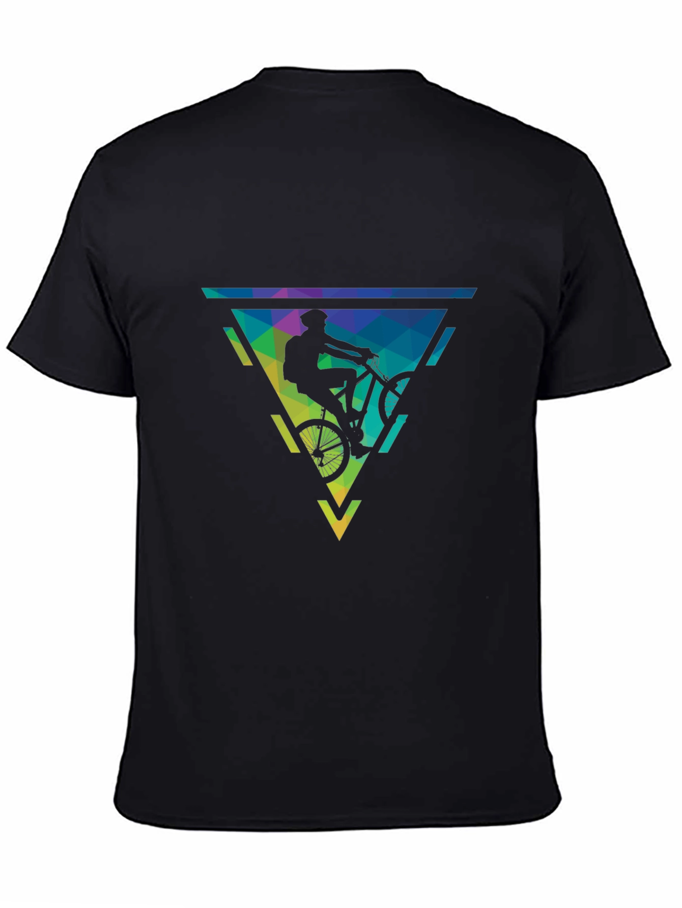 Mountain Bike Graphic Tee - Black Cotton - 4