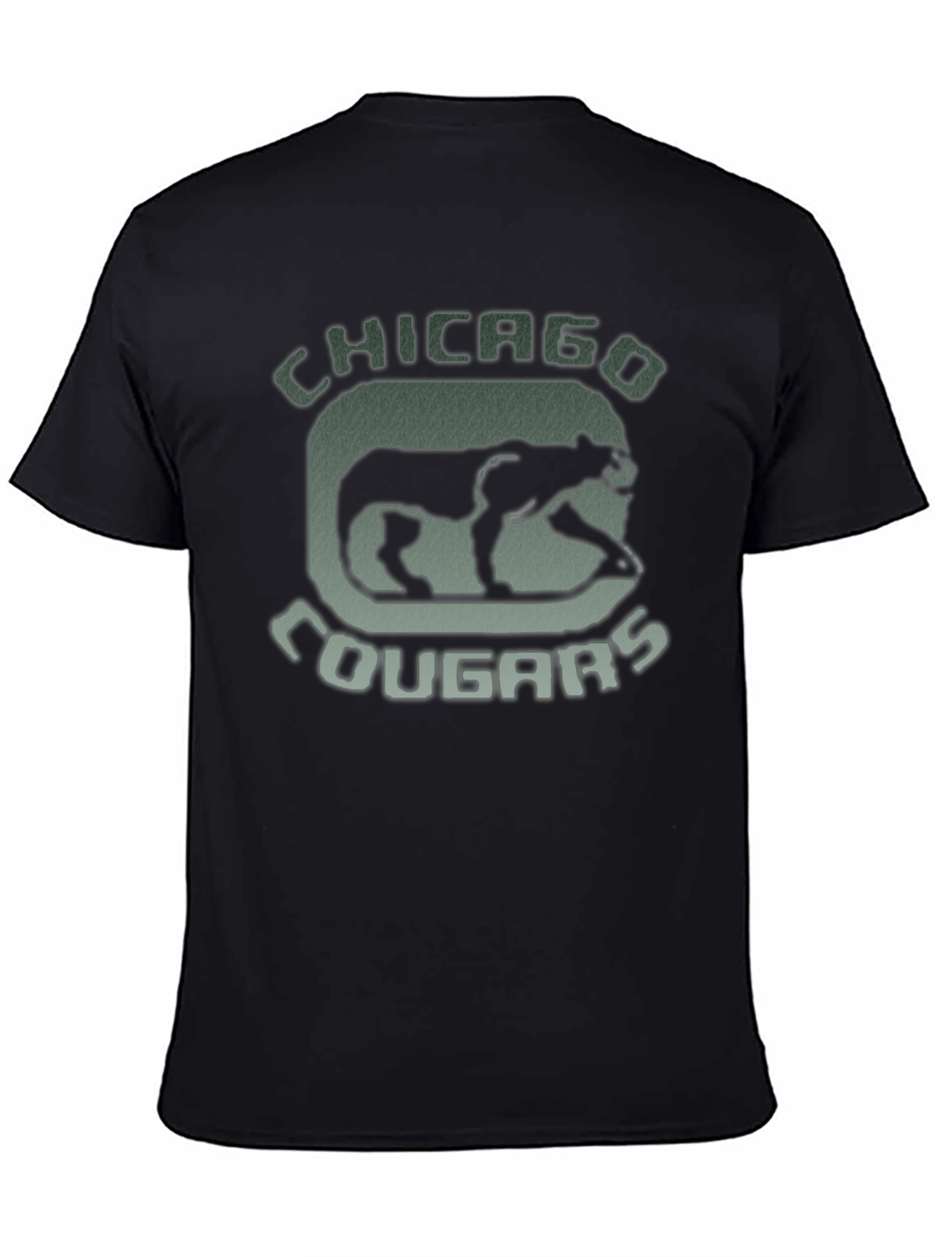 Black Chicago Cougars Vintage Graphic Tee view 4
