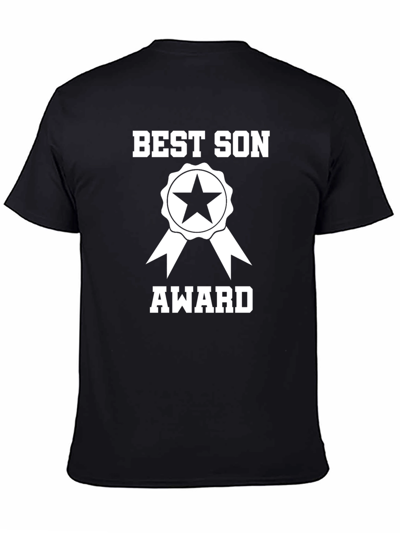 Black Best Son Award Graphic T-Shirt - Gift for Son view 4