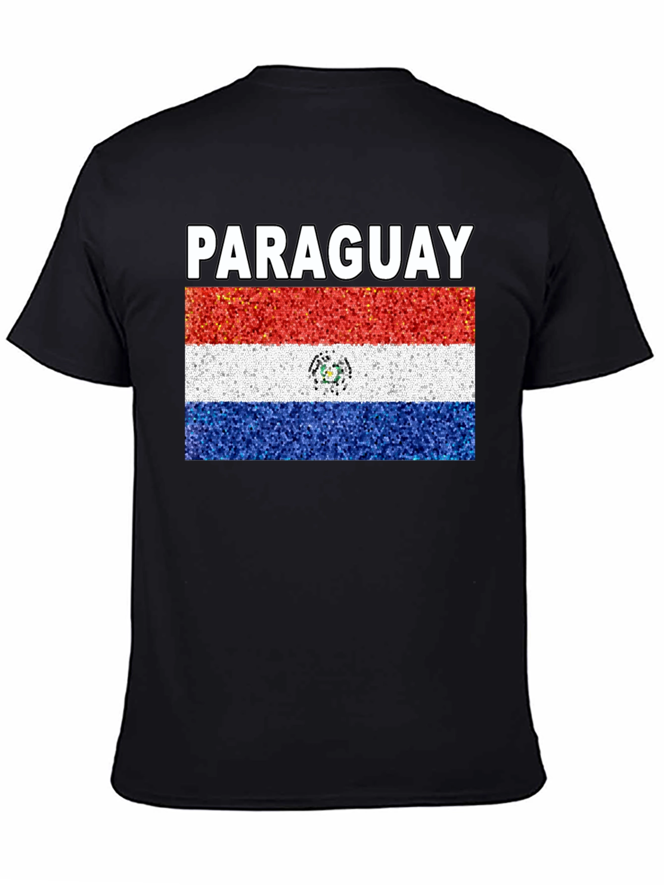 Black Paraguay Flag T-Shirt - Patriotic Tee view 4