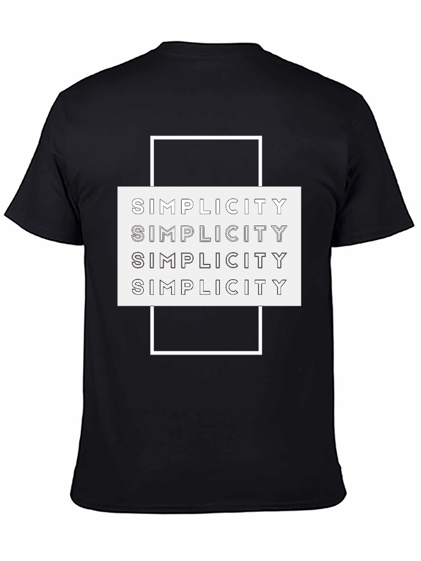 Simplicity Graphic Tee - Modern Minimalist Design - 4
