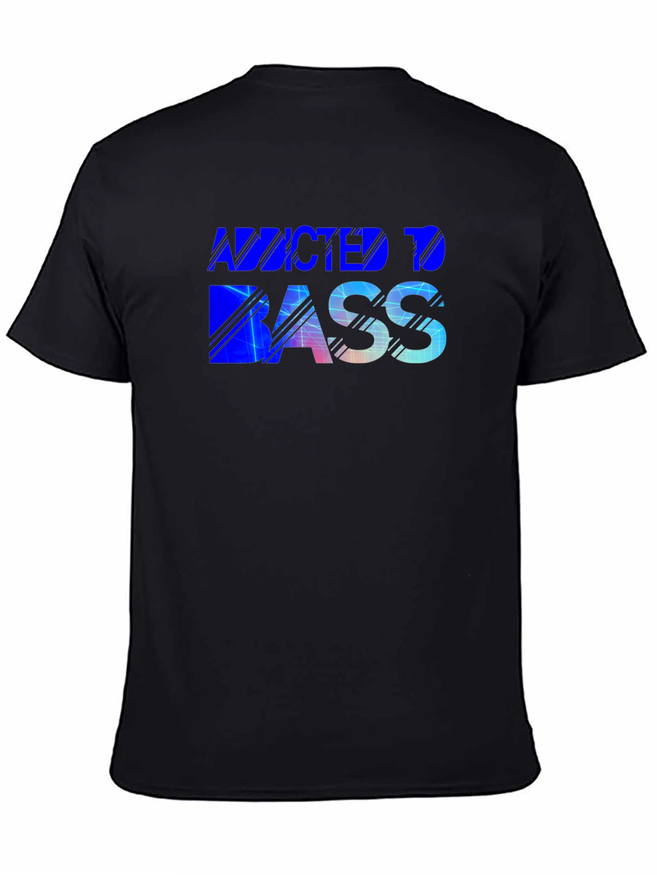 Black Addicted To Bass Graphic Tee view 4