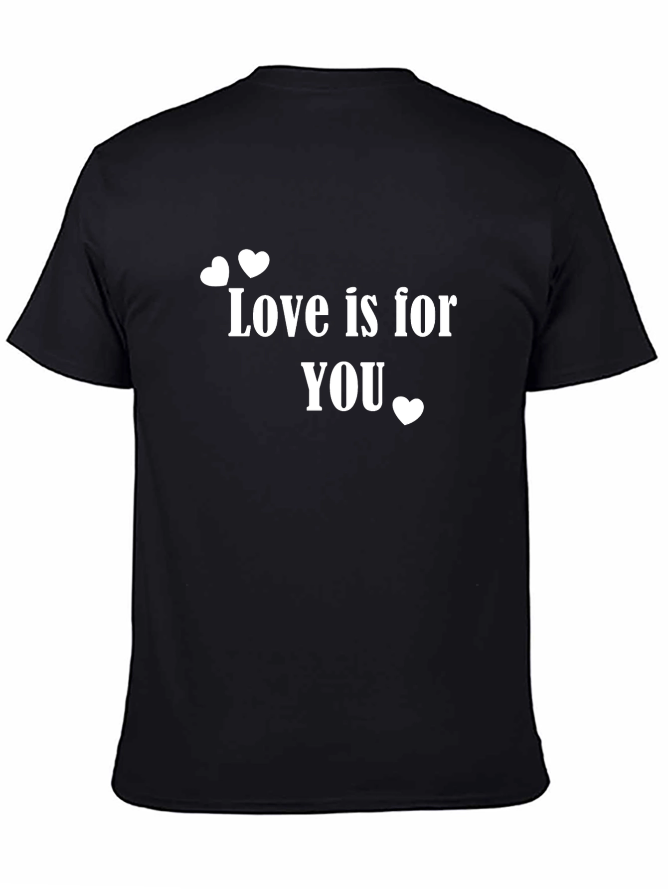 Black Love is for You Black Graphic Tee view 4