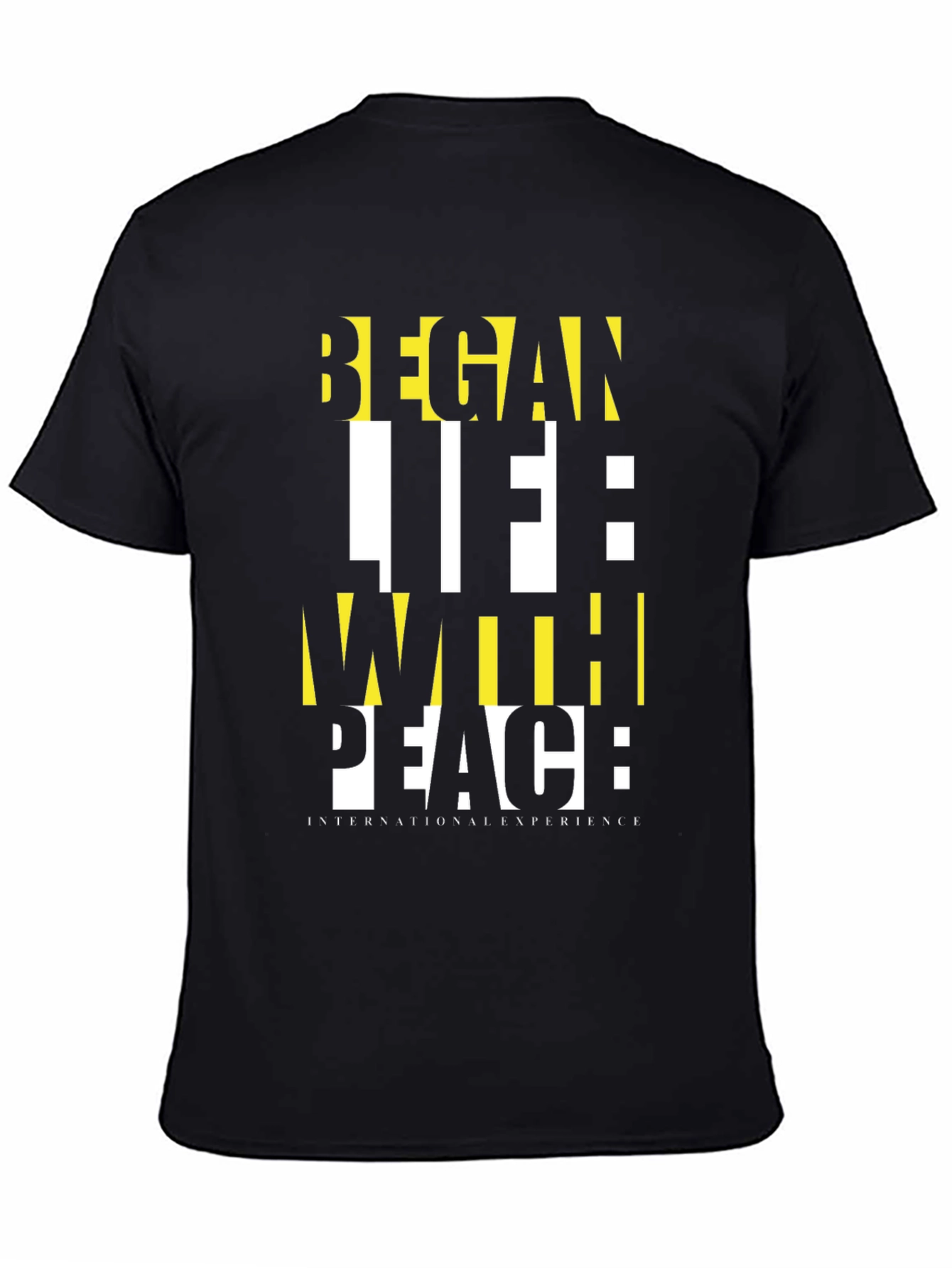 Black Began Life With Peace Graphic T-Shirt view 4