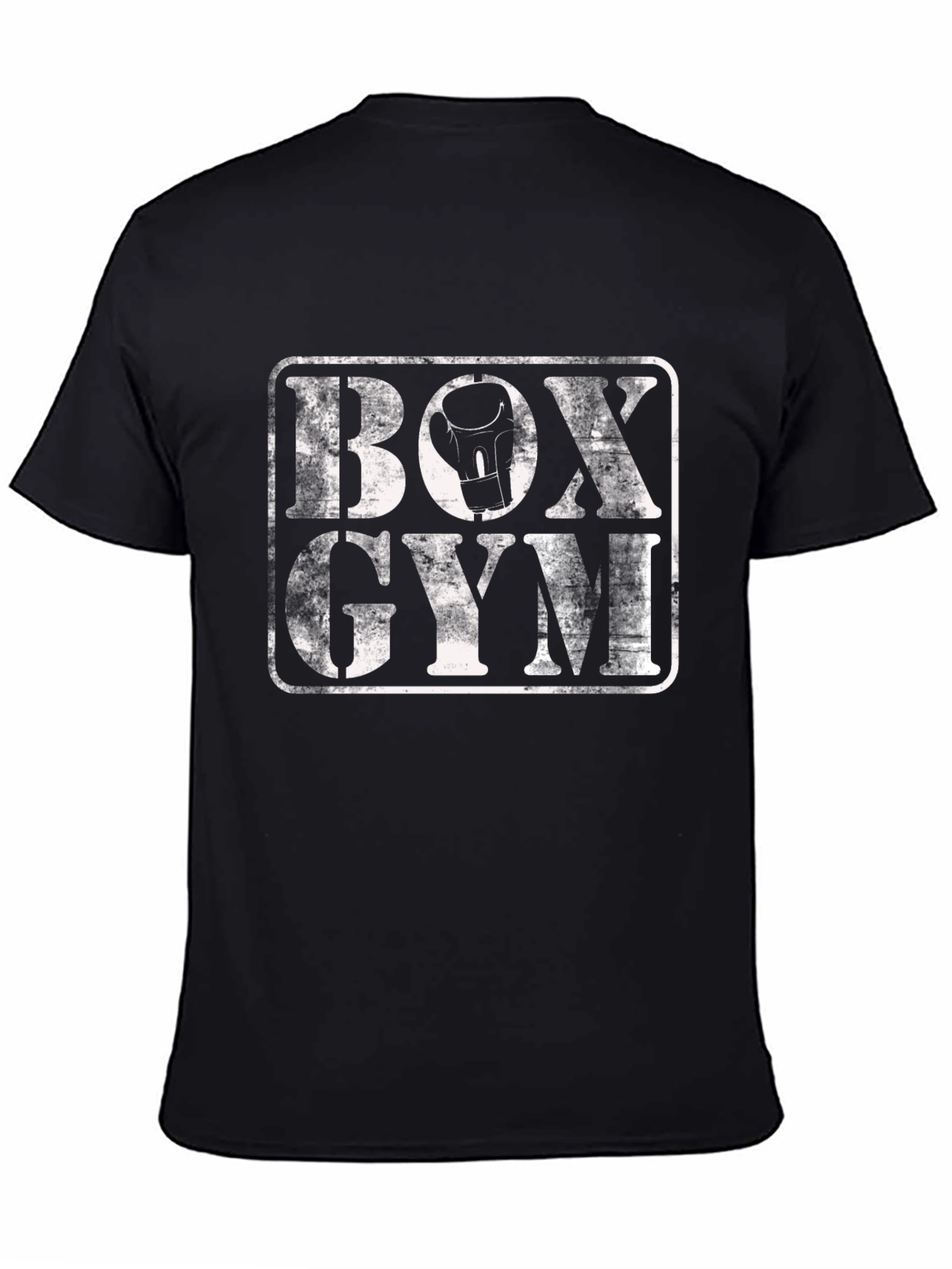 Black Box Gym Graphic Tee - Black Cotton T-Shirt view 4