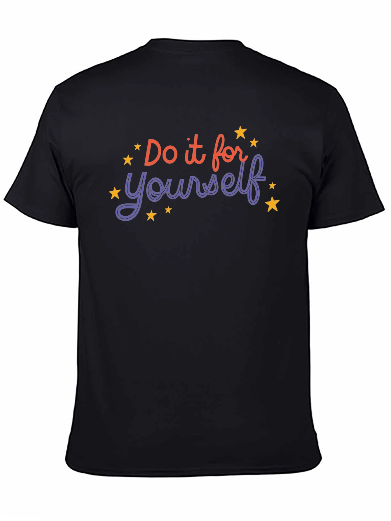 Black Motivational T-Shirt - Do It For Yourself view 4