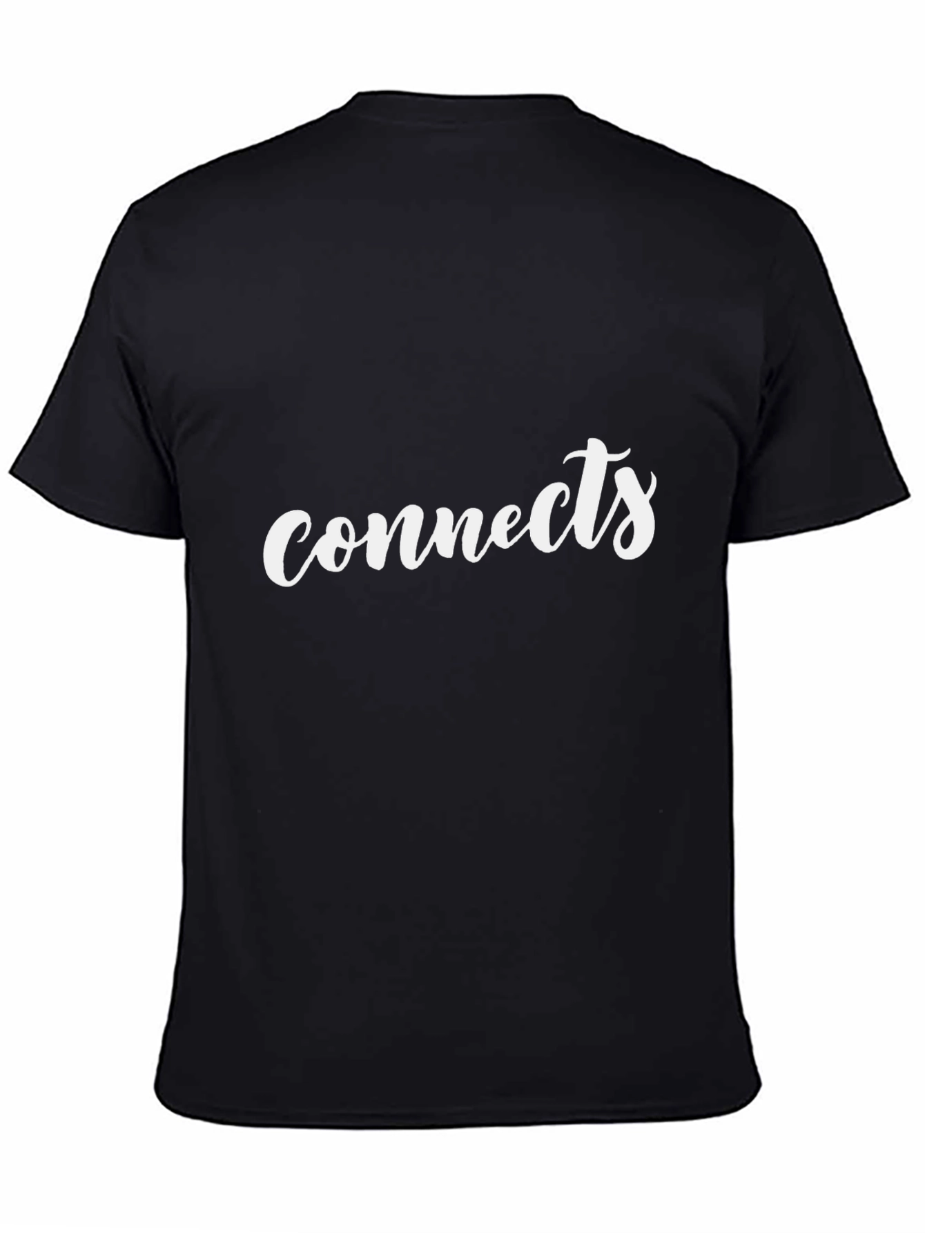 Black Connects Black Tee - Stylish & Comfortable Casual Wear view 4