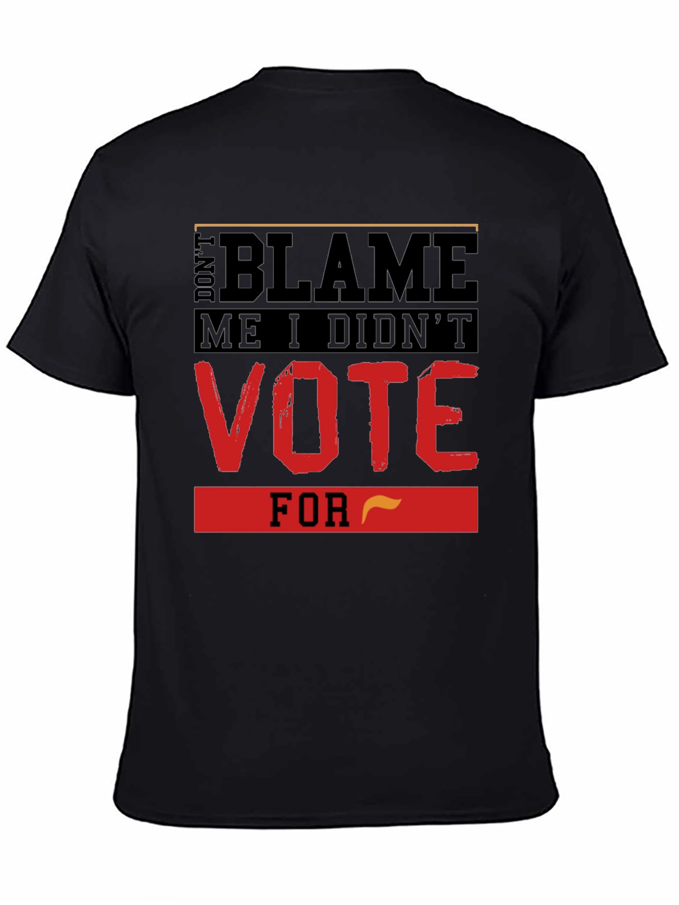 Black Don't Blame Me T-Shirt, Vote Political Tee view 4
