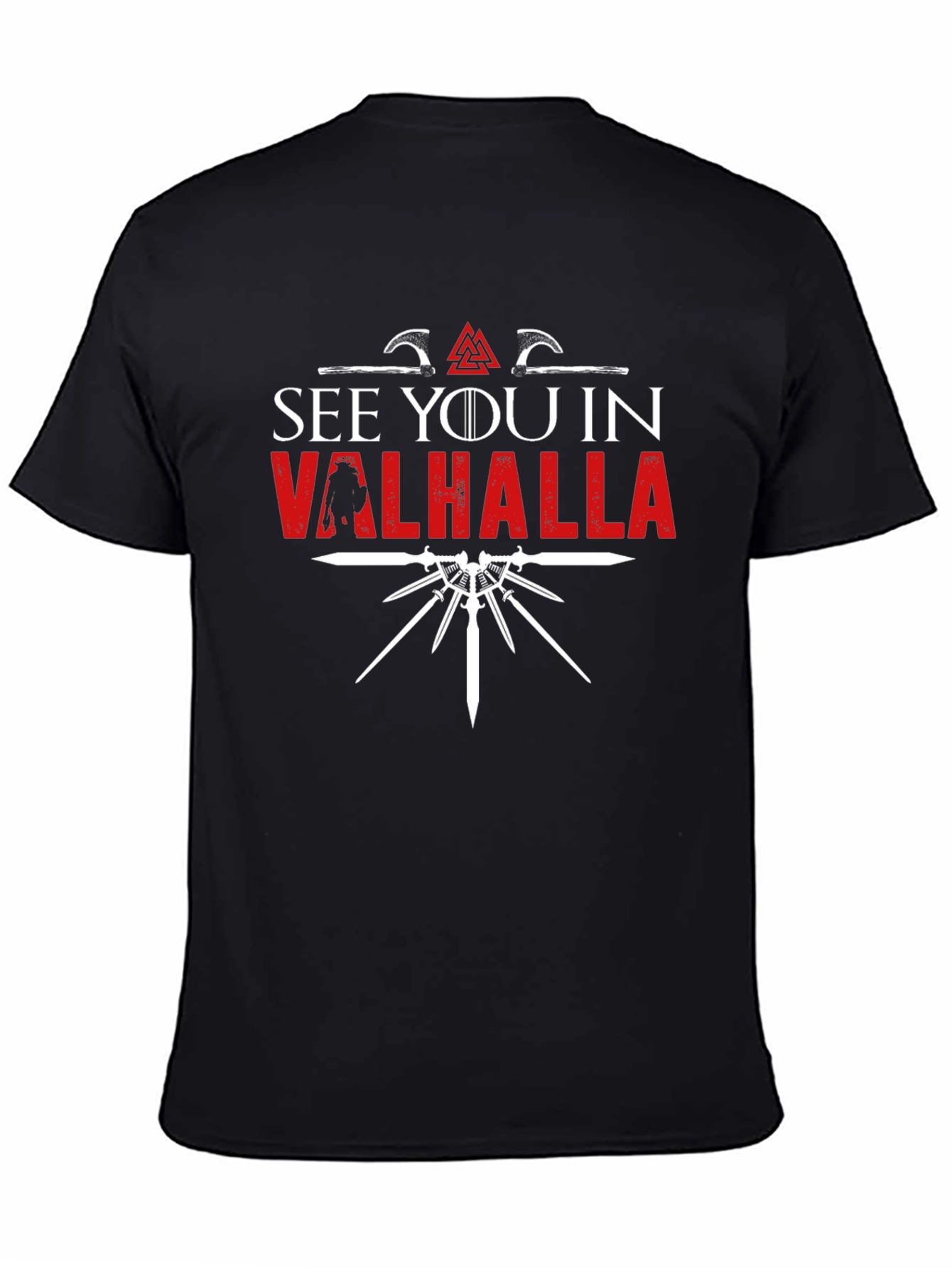 Black See You In Valhalla T-Shirt view 4
