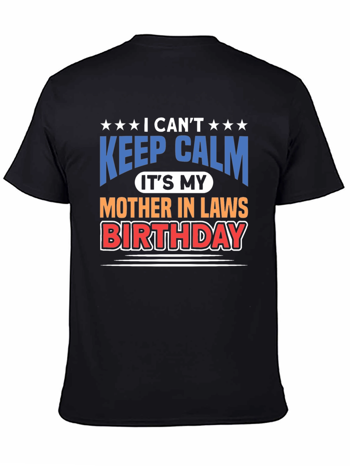 Black Funny Mother-in-Law Birthday T-Shirt view 4