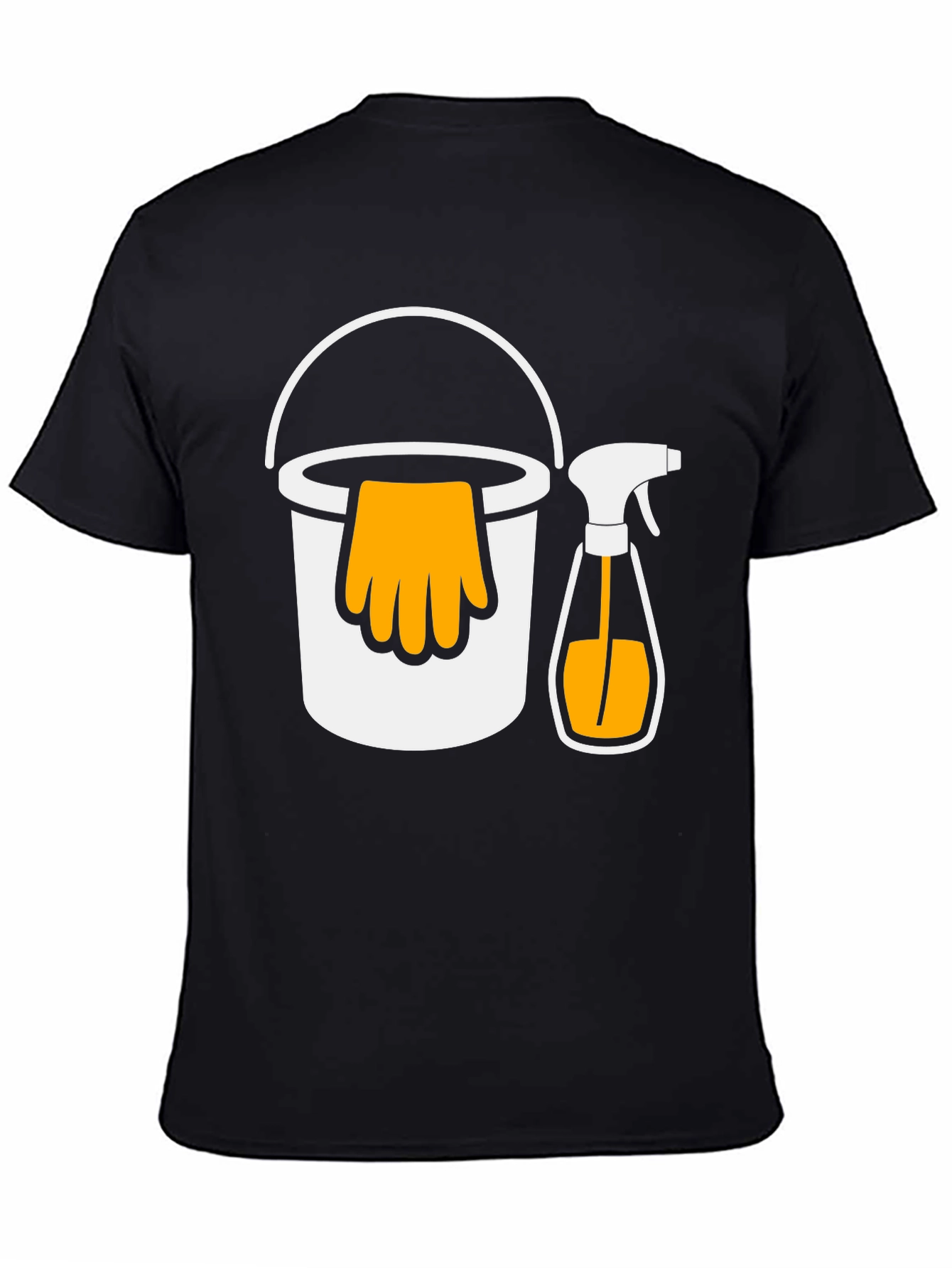 Black Cleaning Crew T-Shirt - Funny Housework Tee view 4