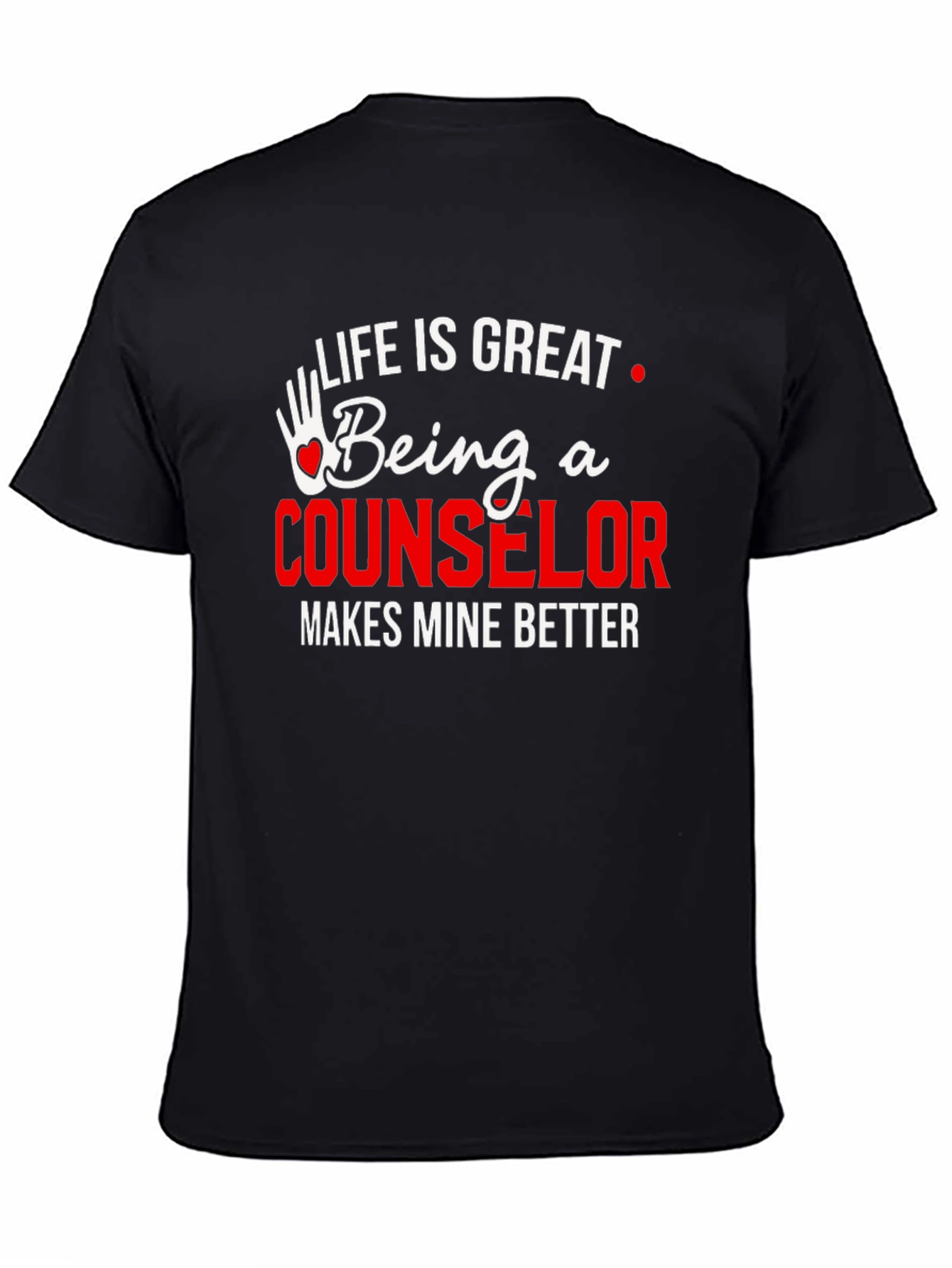 Black Life is Great Counselor T-Shirt view 4